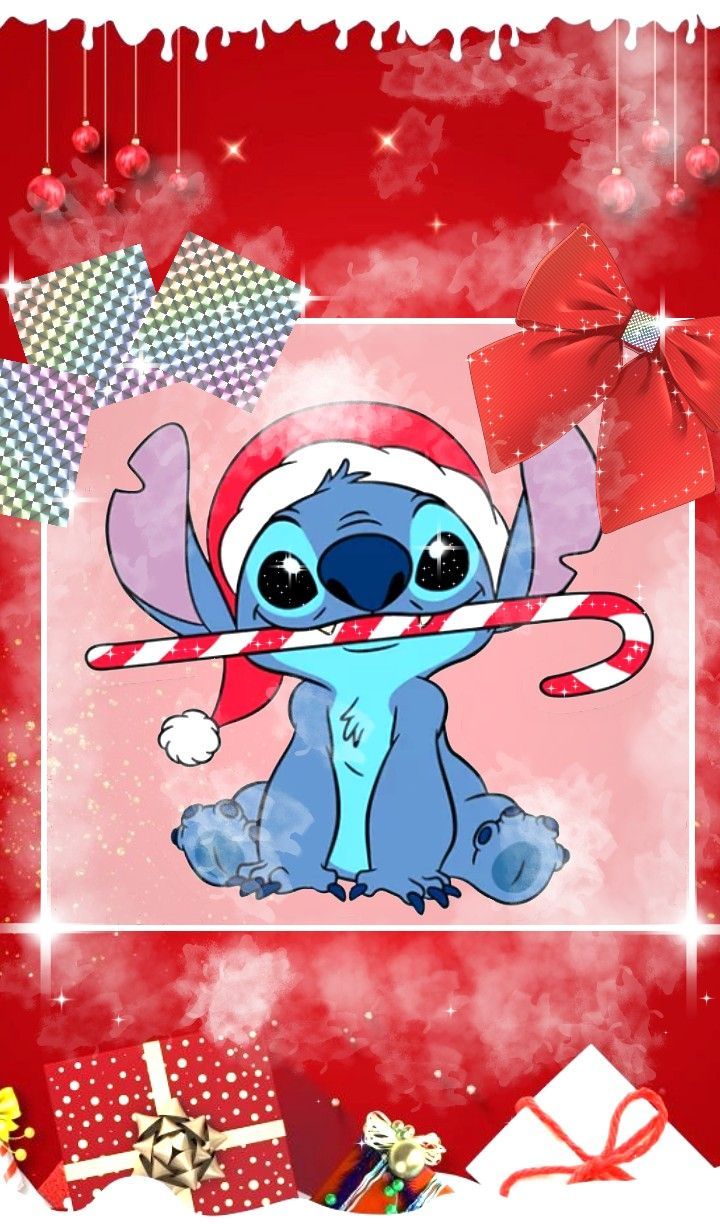 Stitch Happy new year Стич новый год Christmas Wallpaper iPhone Aesthetic Cartoon. iPhone wallpaper girly, Lilo and stitch drawings, Cartoon wallpaper iphone