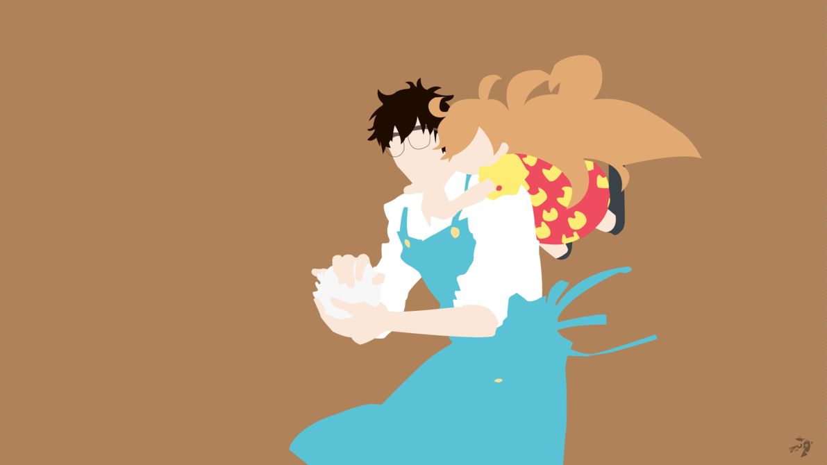Kouhei and Tsumugi. Anime, Sweetness and lightning, Disney characters