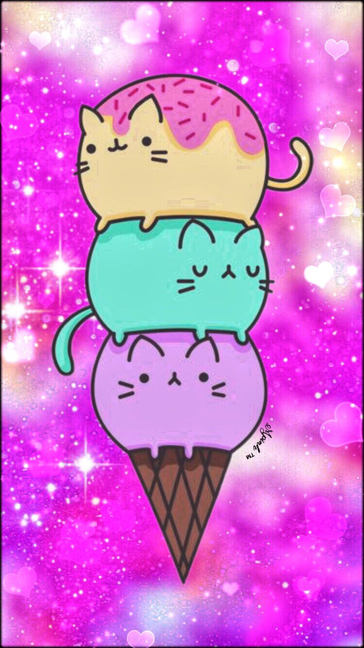 Ice Cream Cat Wallpapers Wallpaper Cave