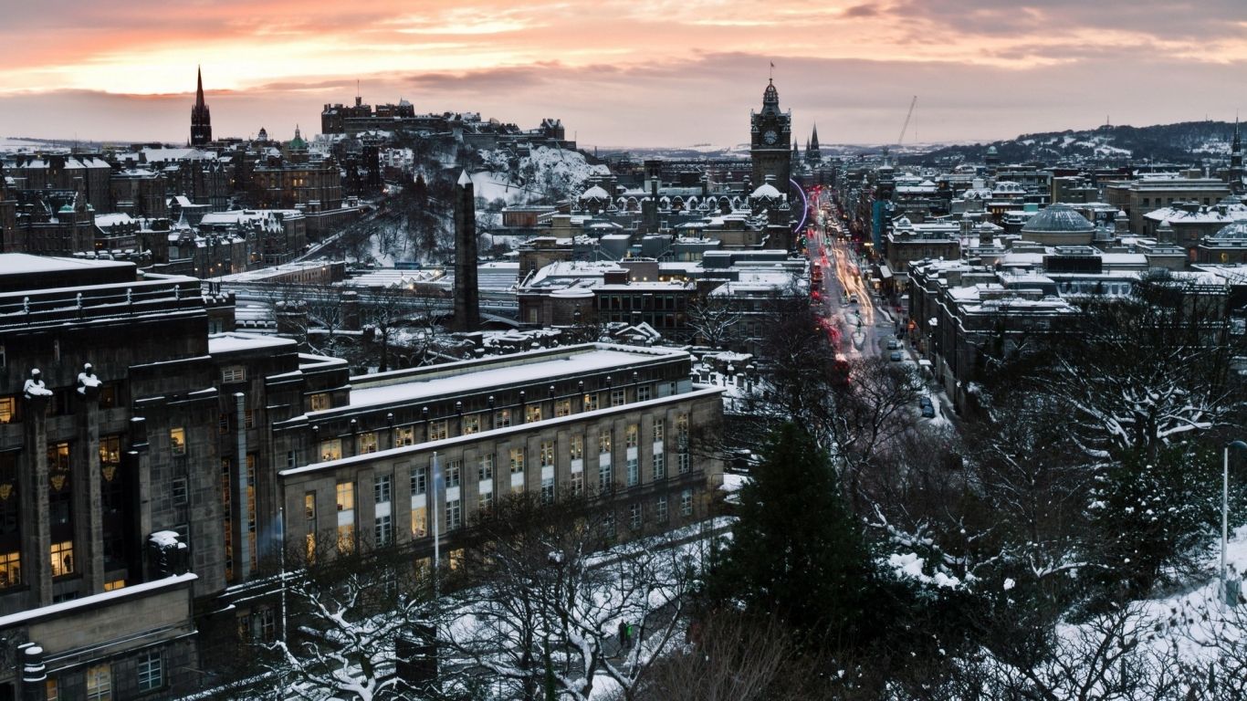edinburgh #scotland #winter #snow. Winter vacations destinations, Best winter vacations, Cityscape wallpaper