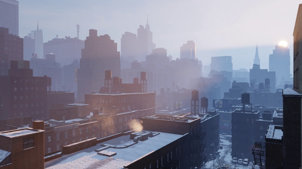 NYC Winter Cityscape - (The Division) - [Live Wallpaper] 4K