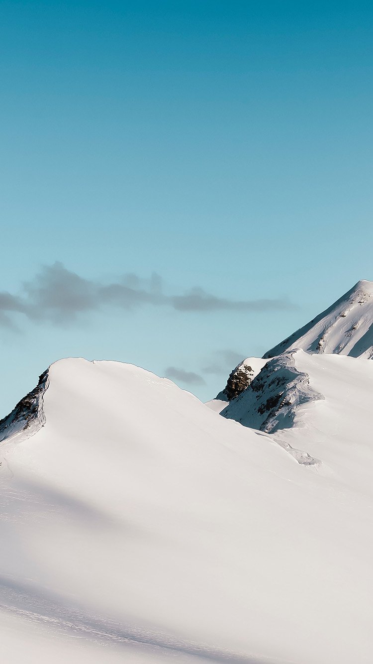 iPhone 6 wallpaper. snow mountain white cold winter nature