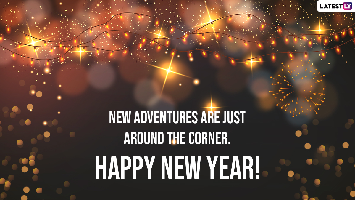 Happy New Year 2022 Image & HD Wallpaper for Free Download Online: Wish HNY 2022 With SMS, New WhatsApp Stickers, GIFs, Facebook Messages and Quotes News Updates