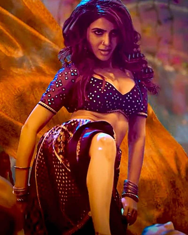 Samantha: Low neck jacket. short skirt. Samantha who went down to the standard local and danced to the item song!.news