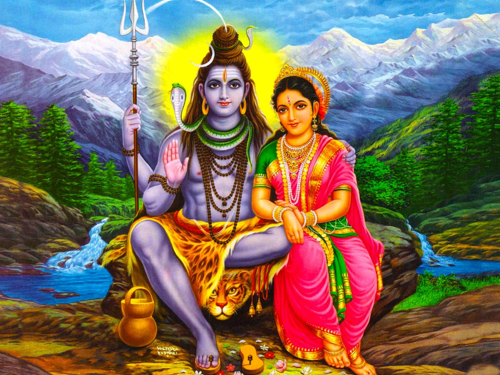Lord Shiva Parvati Image