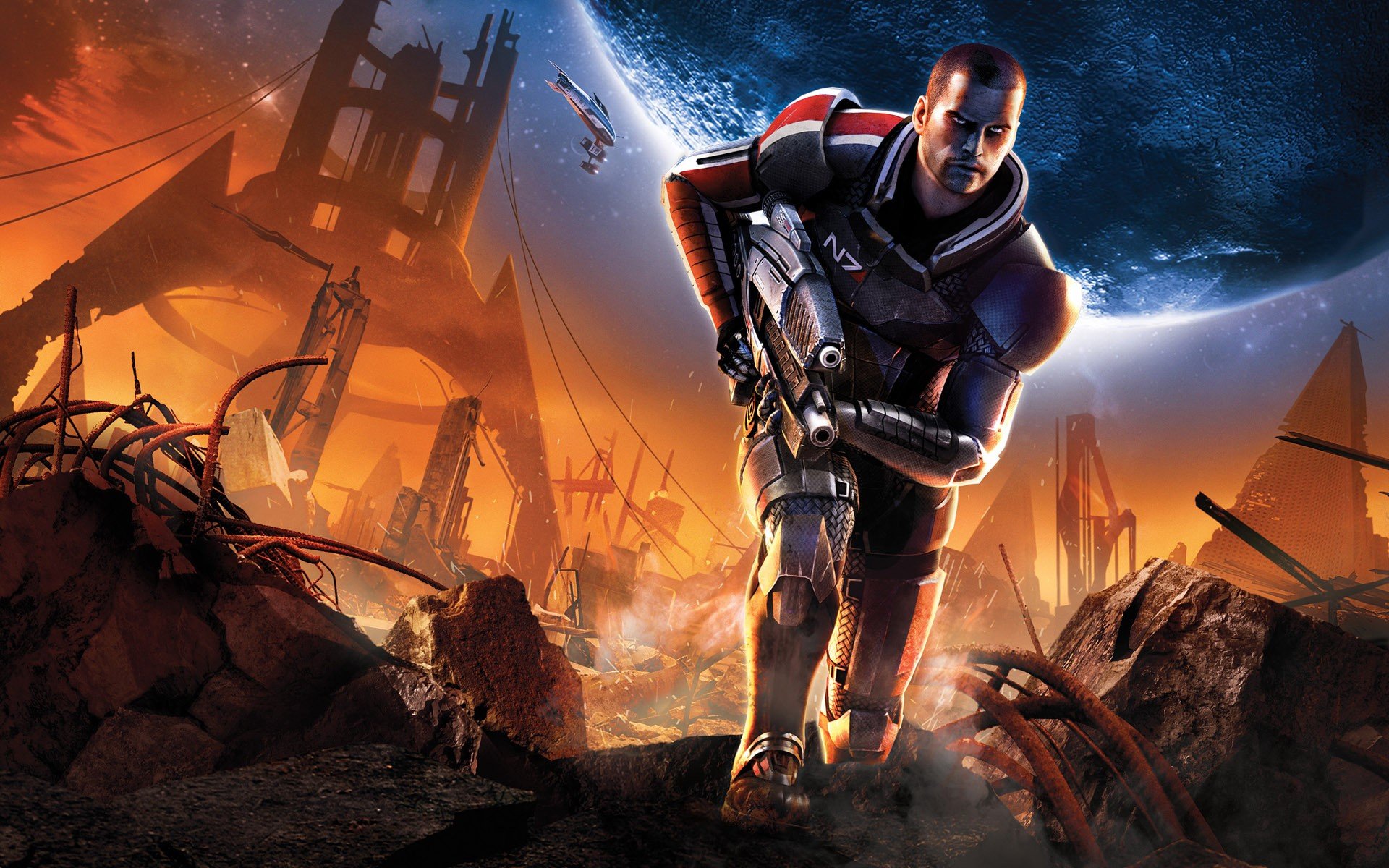 Video games Mass Effect Commander Shepard wallpaperx1200