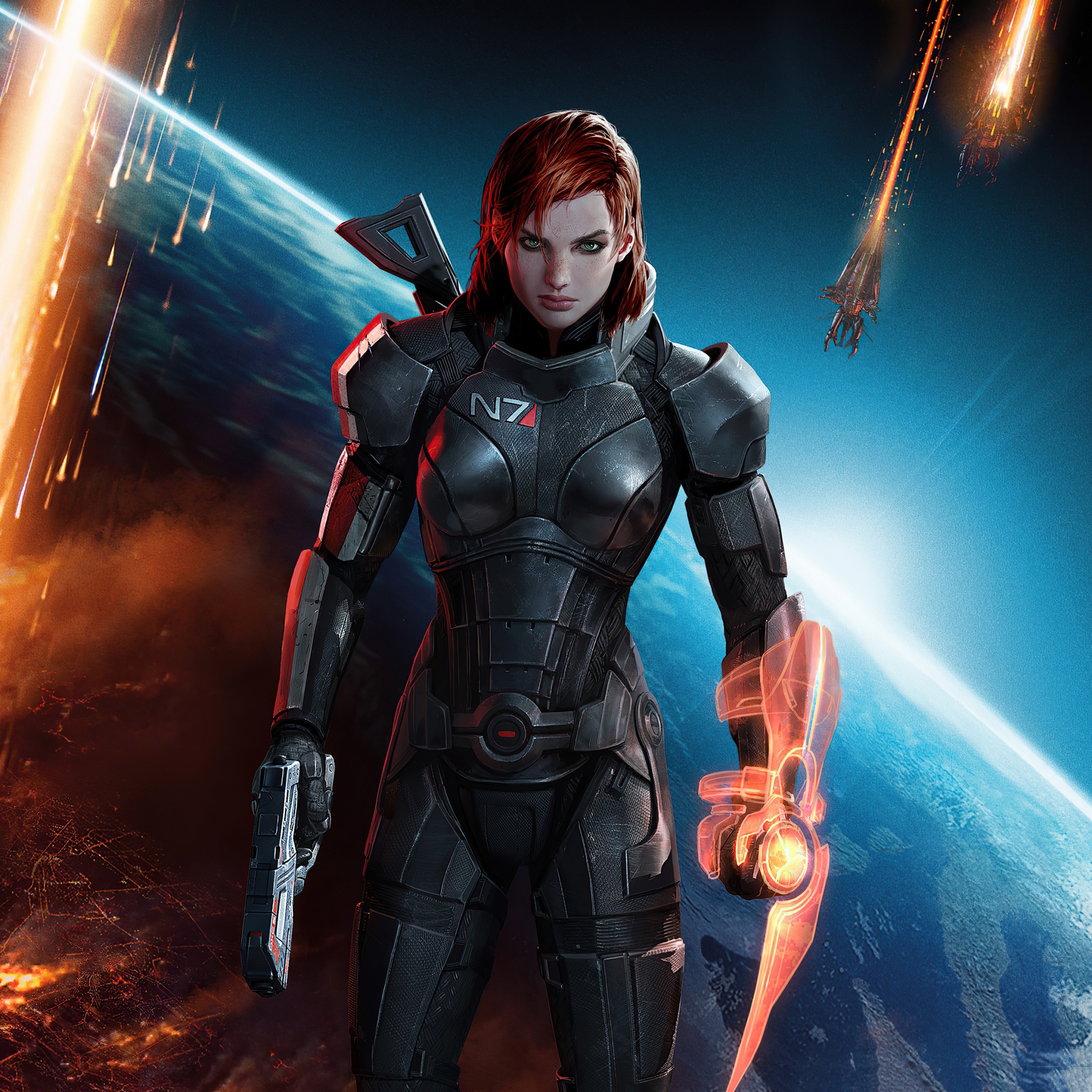 Wallpaper 4k Mass Effect 3 :Commander Shepard Wallpaper