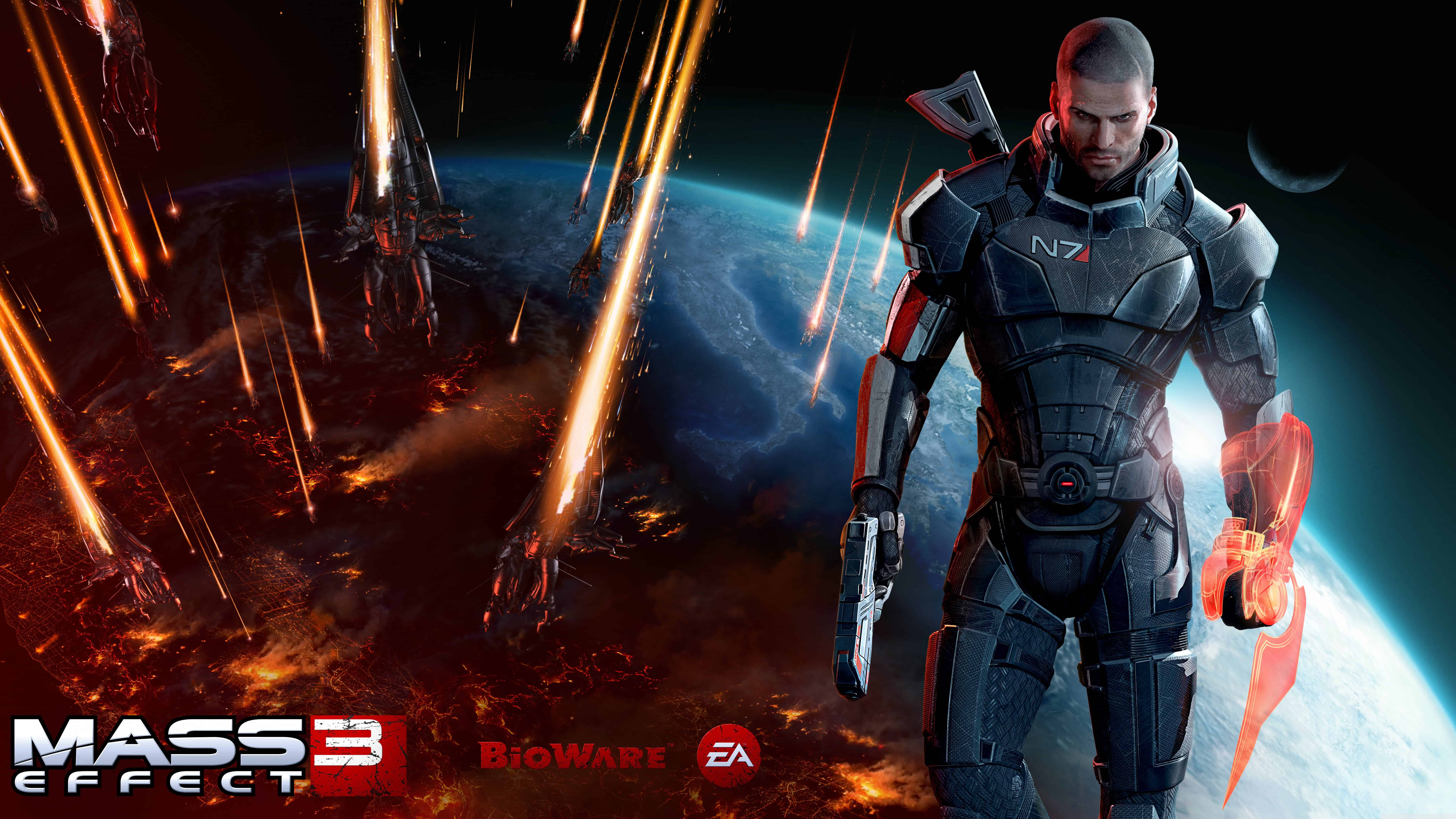 Mass Effect 3 Commander Shepard Uhd 8k Wallpaper Effect 3 Commander Shepard Male