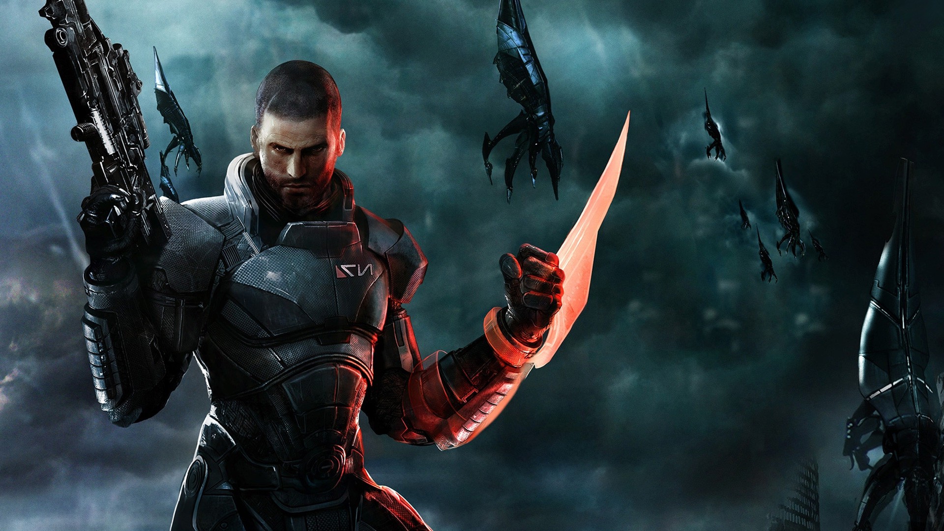 Mass Effect, Video Games, Commander Shepard, Reapers Wallpaper HD / Desktop and Mobile Background