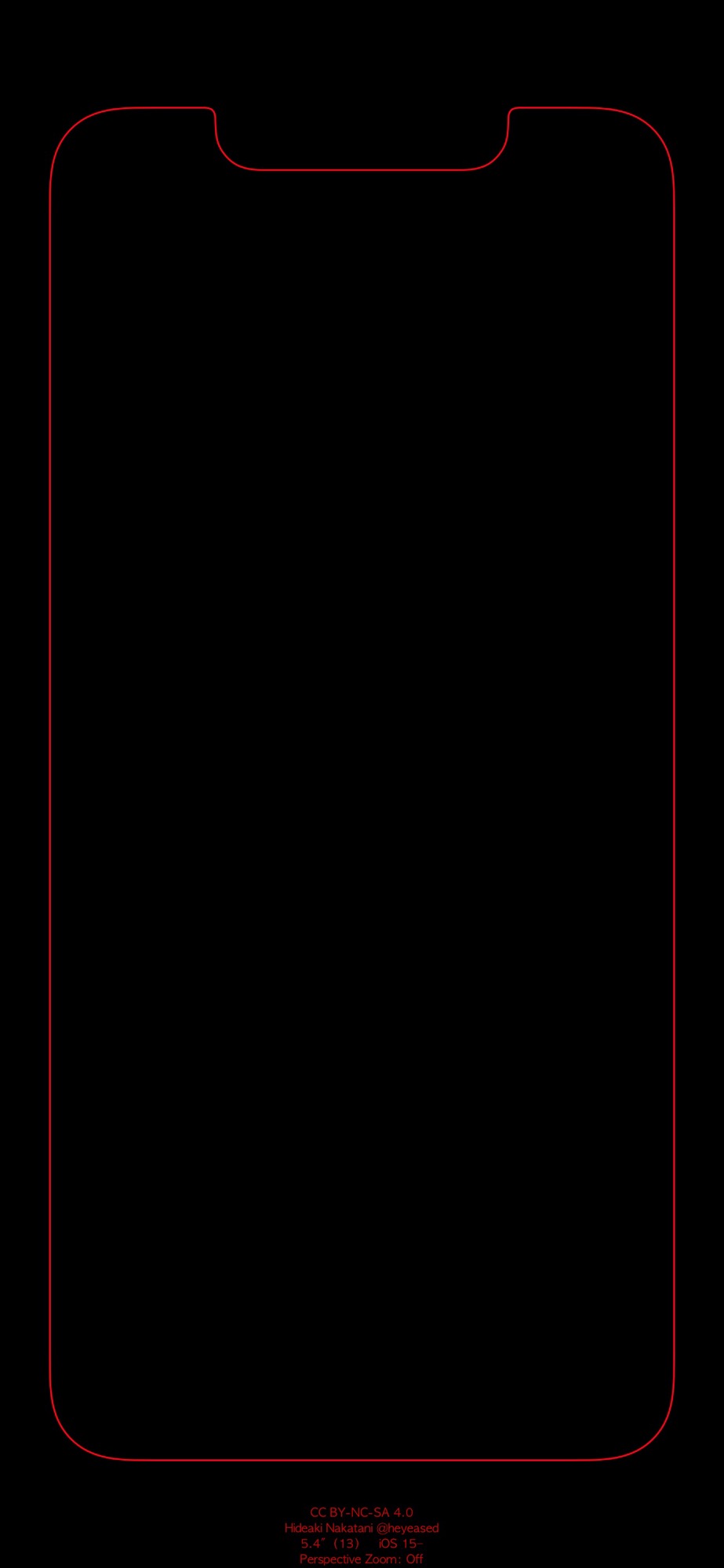 Red border wallpaper for iPhone 13 Mini. Wallpaper in comments