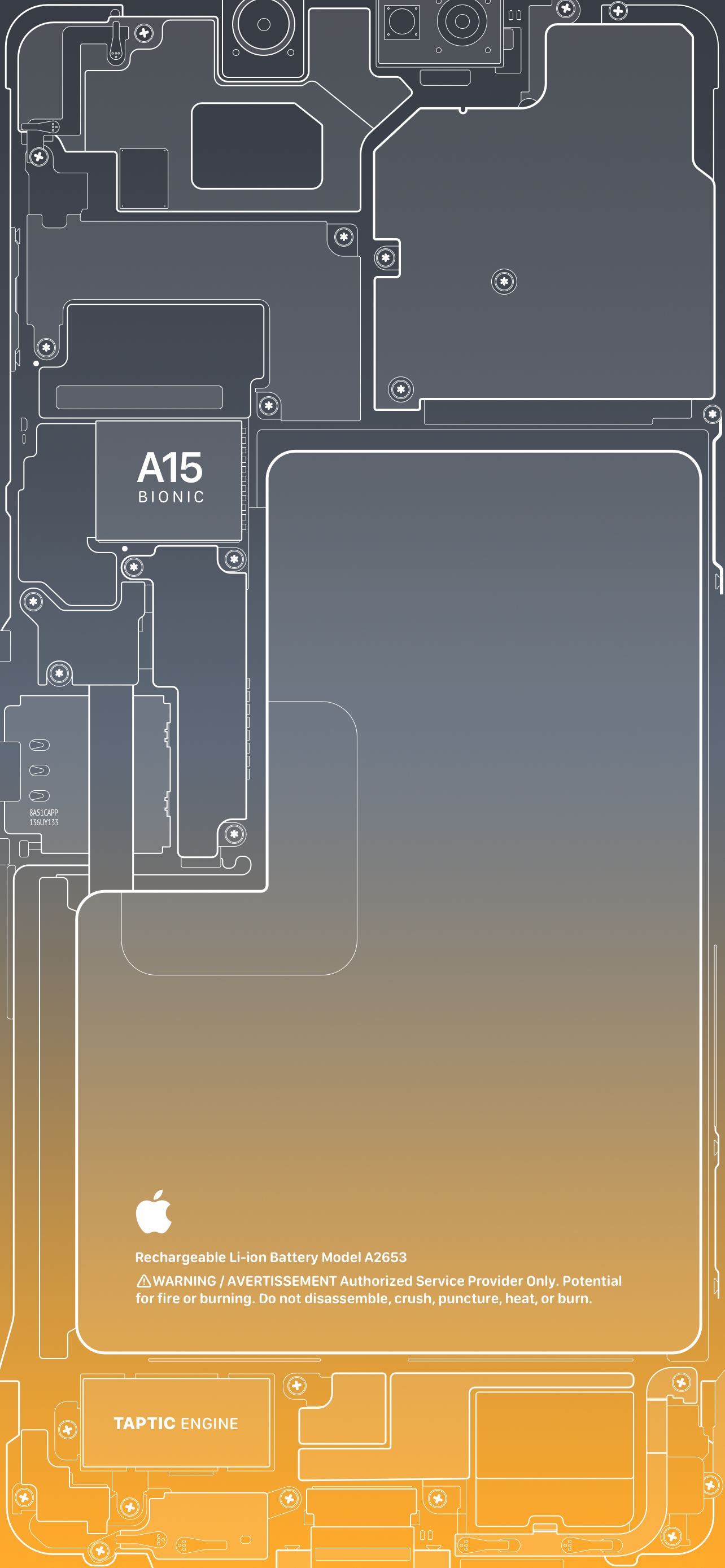 iPhone 13 Pro Schematic Wallpaper