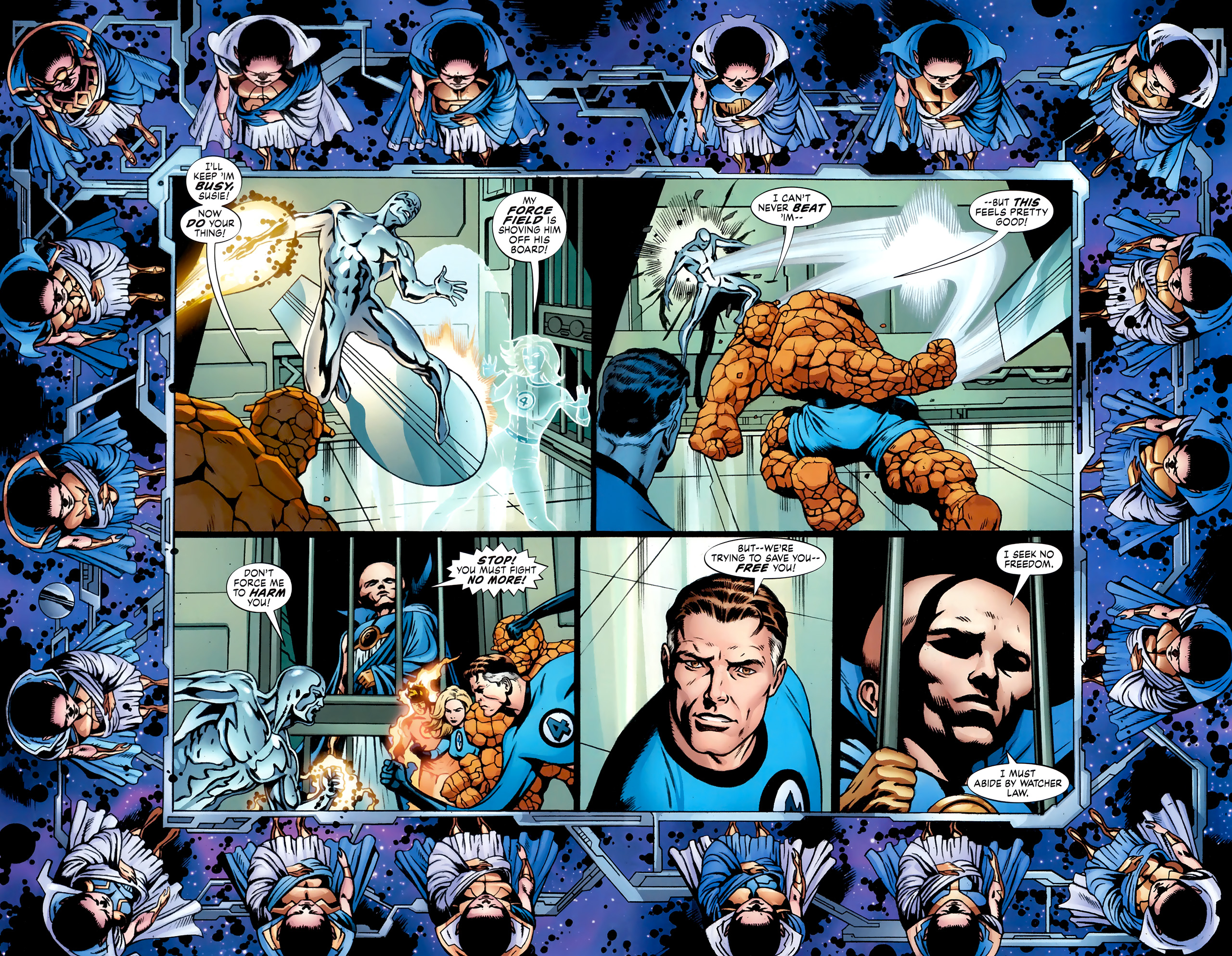 Ben Grimm Fantastic Four Human Torch Marvel Comics Invisible Woman Johnny Storm Marvel Comics Mister Wallpaper:2560x1986