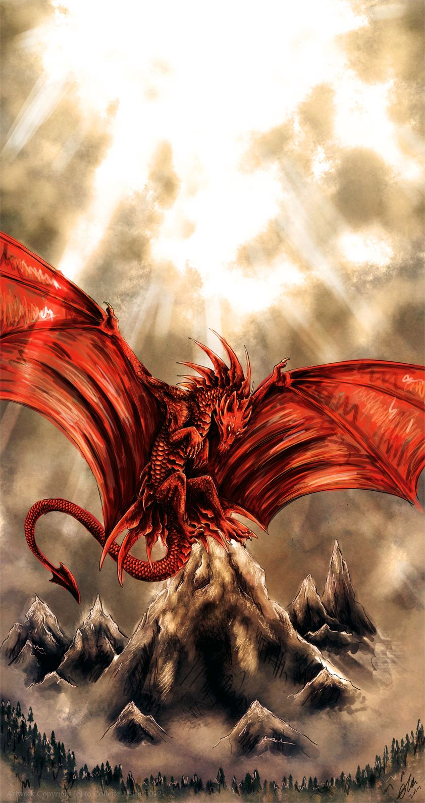 Y Ddraig Goch. Cuentos de dragones, Dragón de fantasía, Dragones