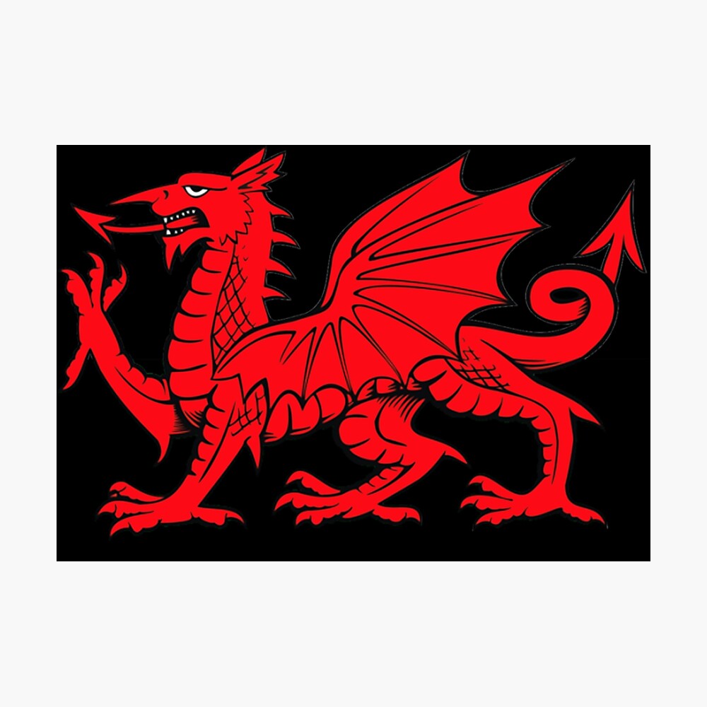 Y Ddraig Goch. The Red Dragon Poster
