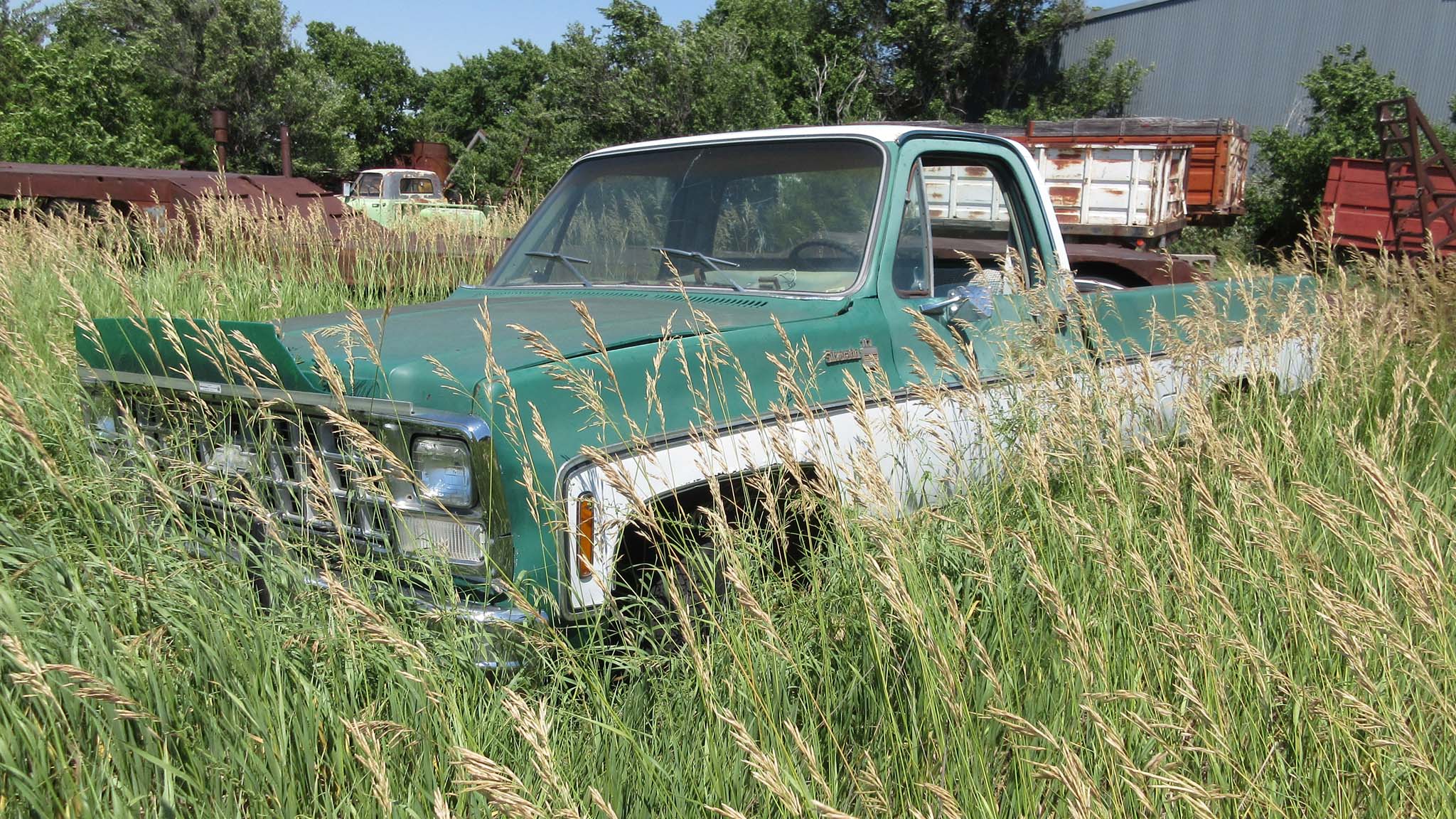 Chevy C10 Square Body Diesel Truck Found In A Field
