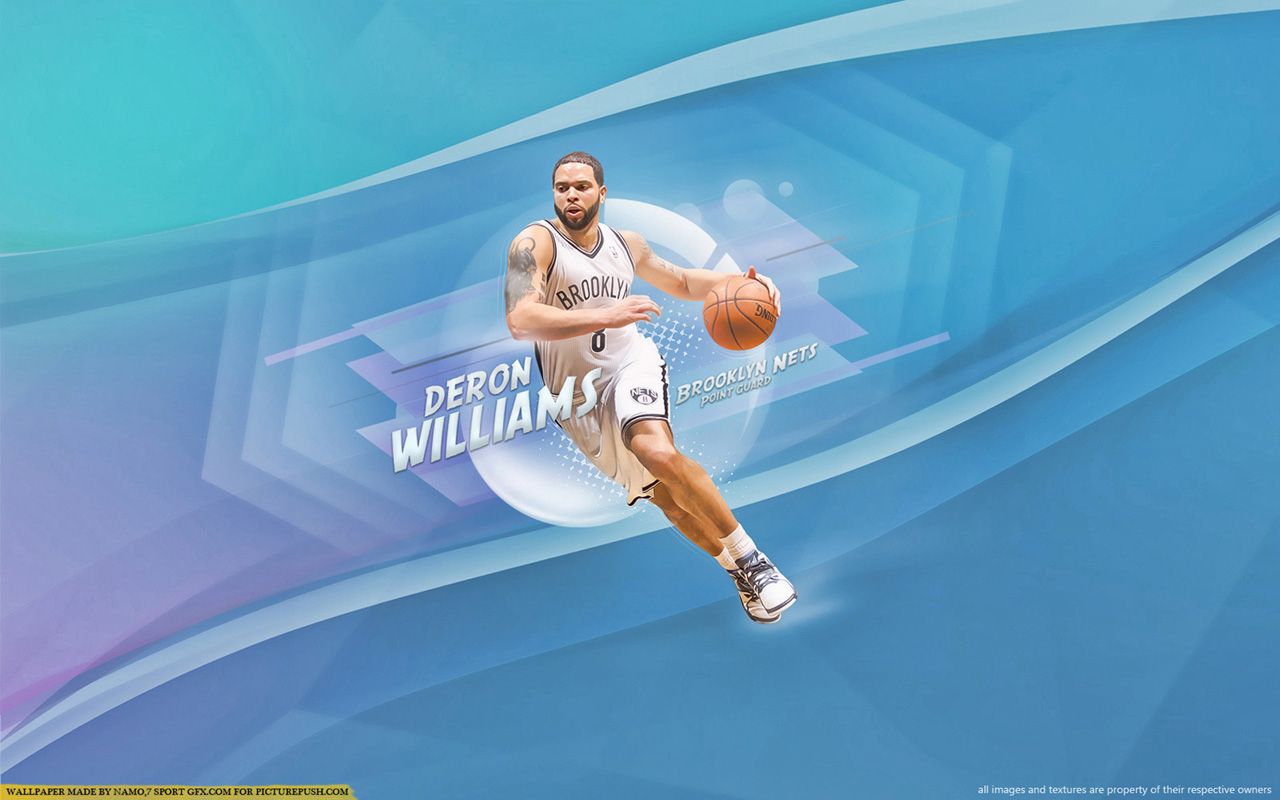 Third and last for today is new wallpaper of Deron Williams, to download full size please visit. Deron williams, Nba wallpaper, Wallpaper