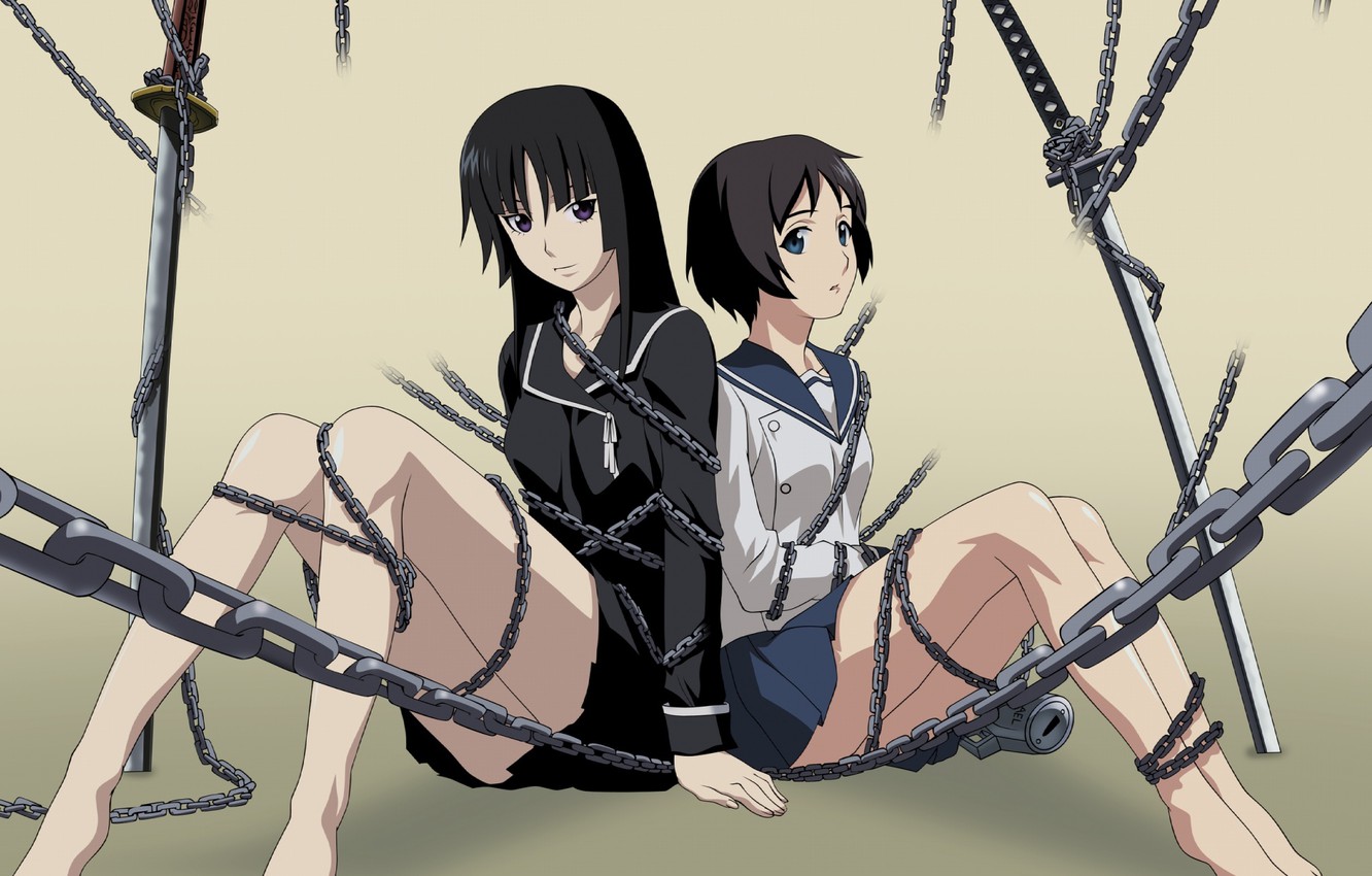 Wallpaper Ga Rei Zero, Kagura Tsuchimiya, Isaiah Yomi Search, GA Rei Zero Image For Desktop, Section прочее