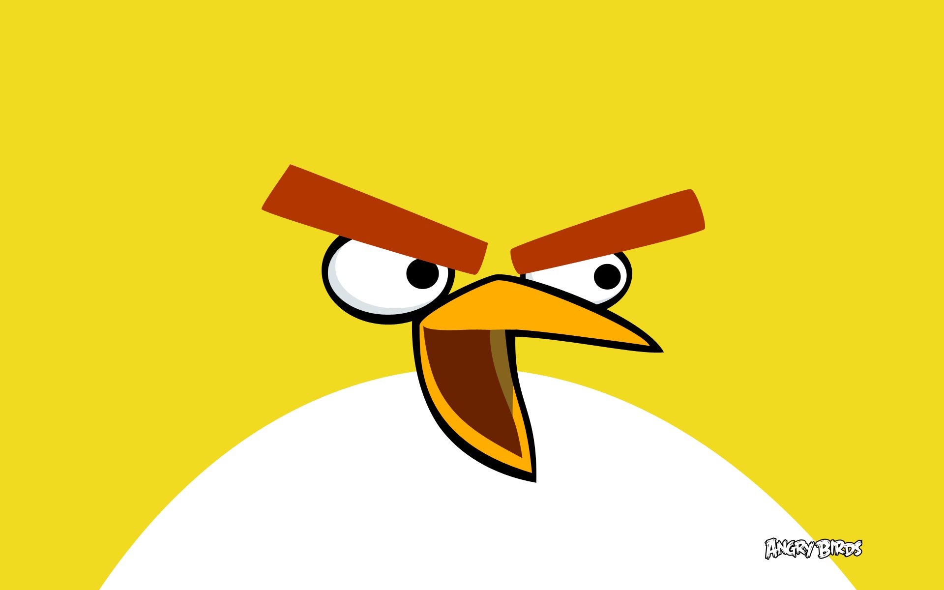 Yellow Bird in Angry Birds HD wallpaper
