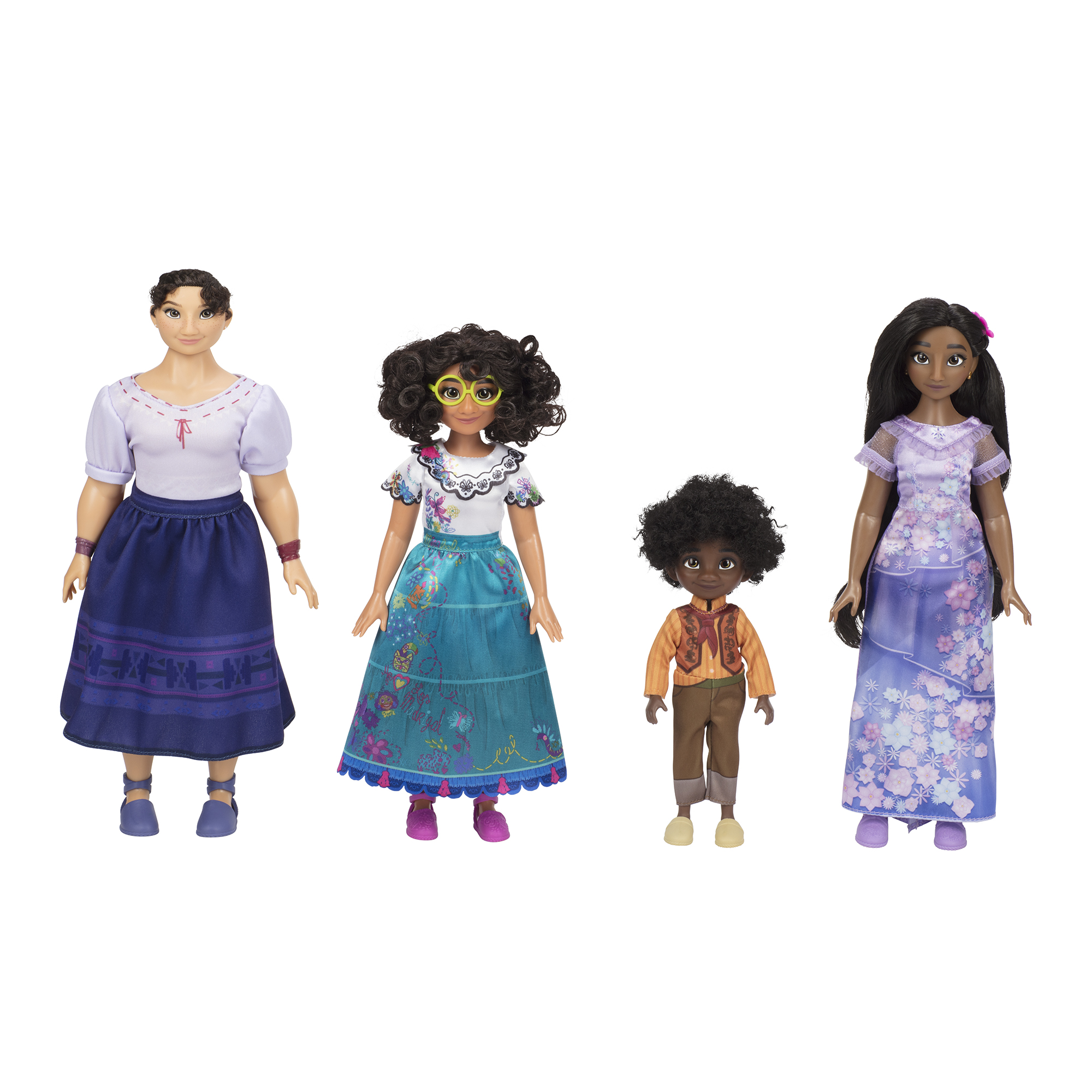 Disney Encanto Mirabel, Isabela, Luisa & Antonio Fashion Doll Gift Set, Walmart Exclusive