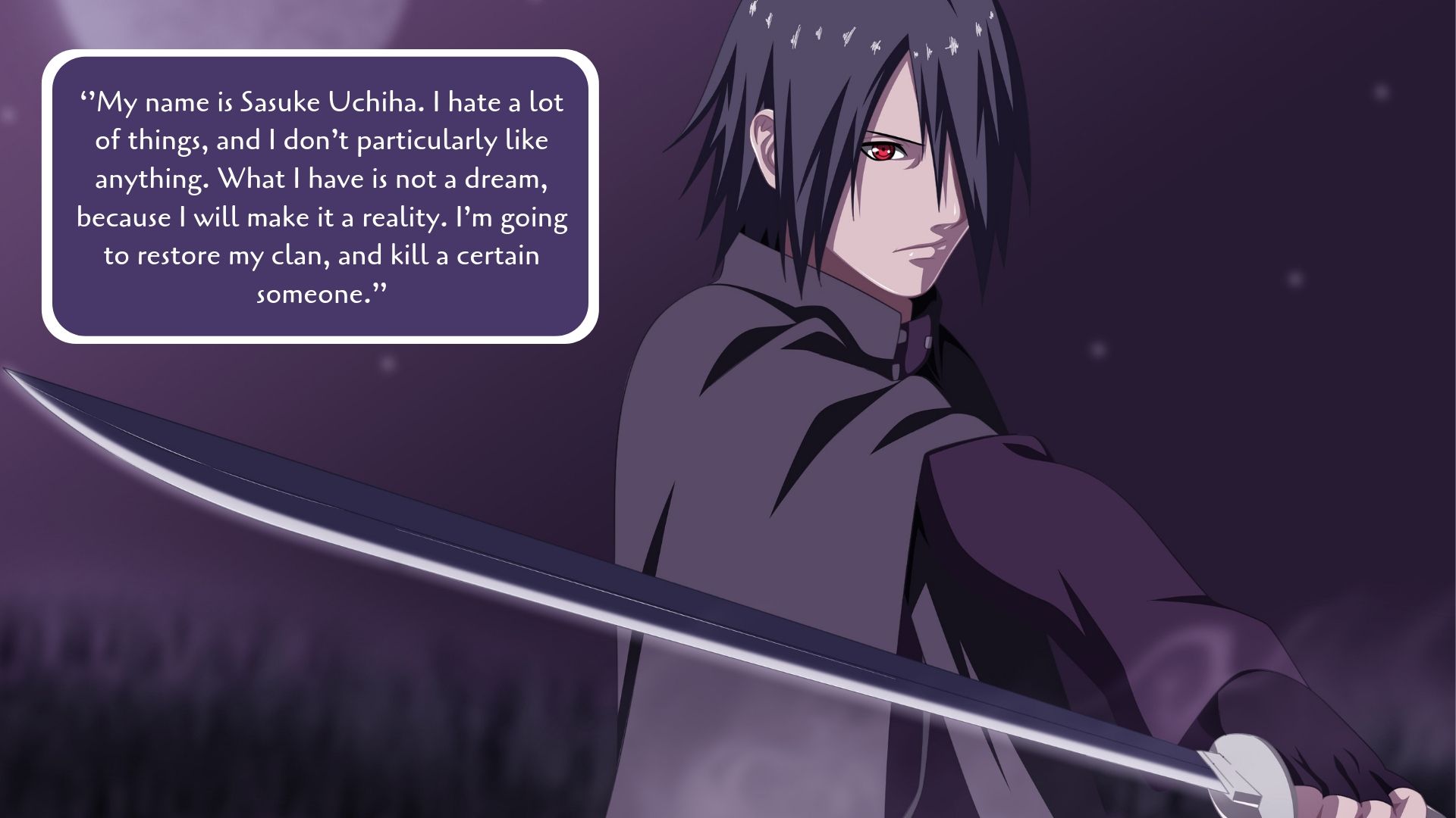 Best Sasuke Quotes from the anime Naruto Foots World