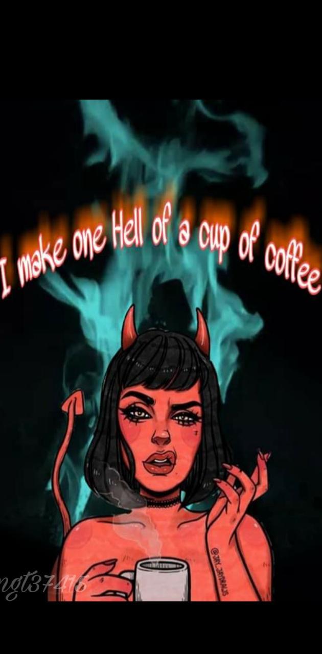 Devil Woman Coffee wallpaper