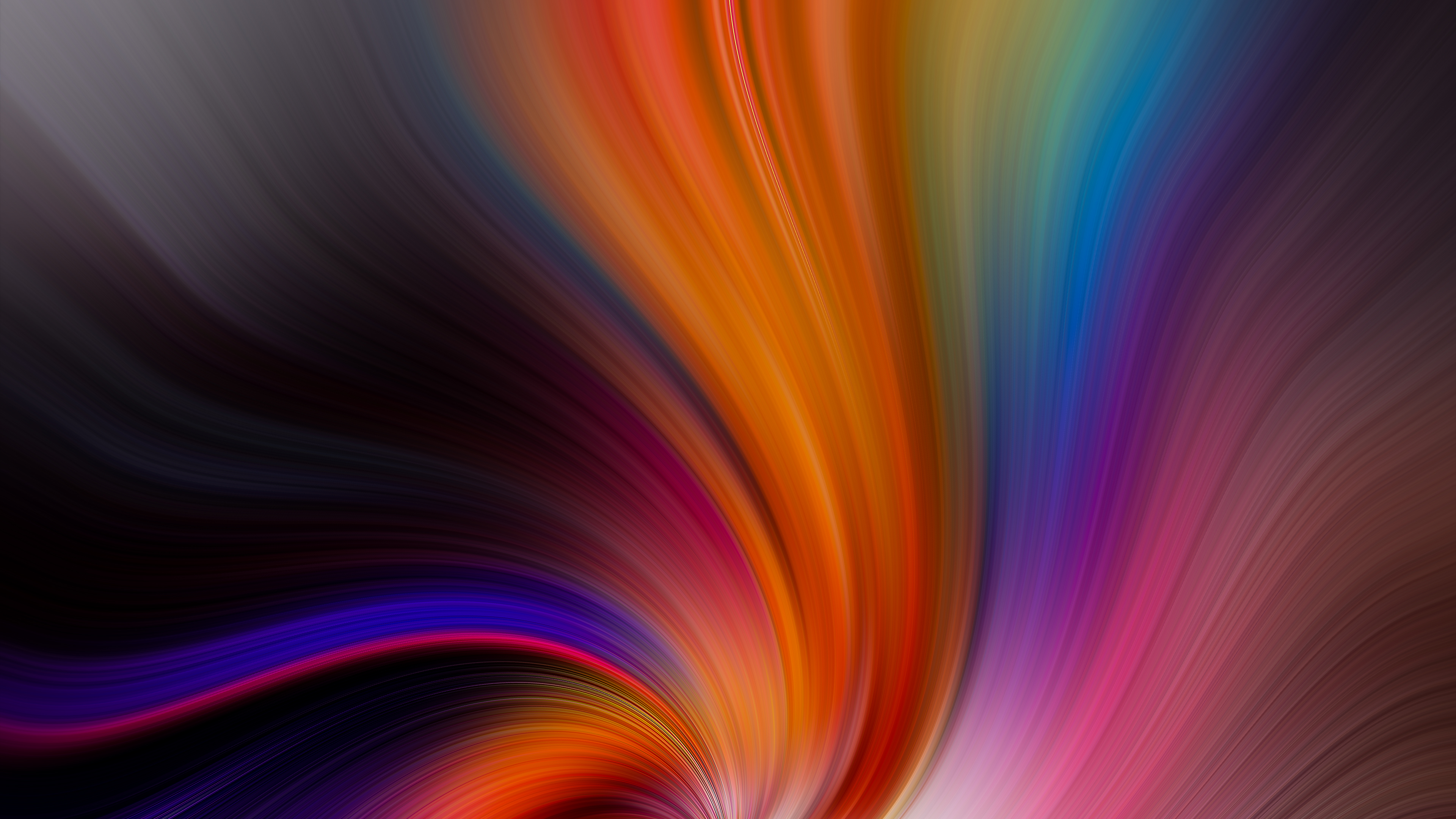 Wallpaper 4k Colorful Abstract Swirl Wallpaper