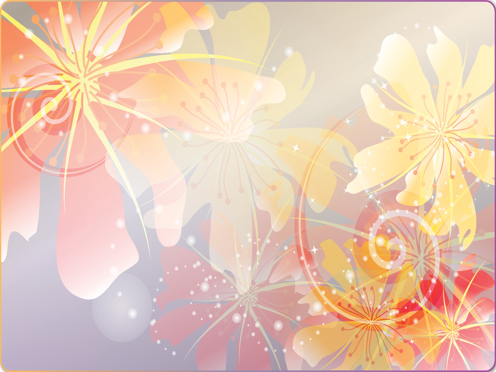 Spring Coming Powerpoint , Orange, Red, Silver, Yellow PPT Background and