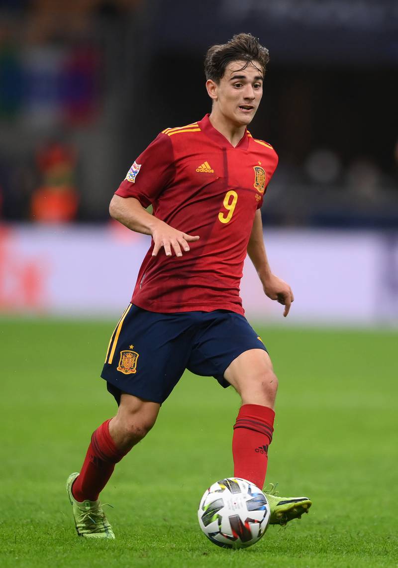 Gavi makes Spain debut