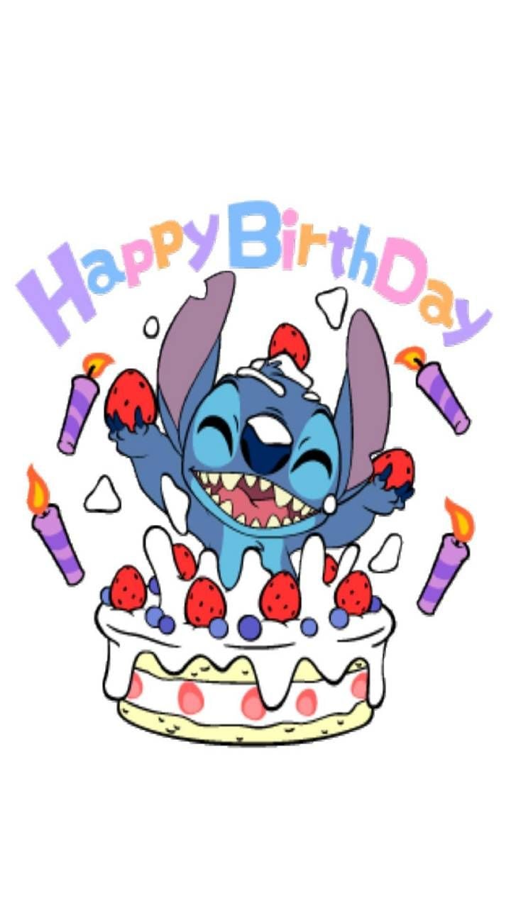 Stitch Birthday Wallpapers Wallpaper Cave