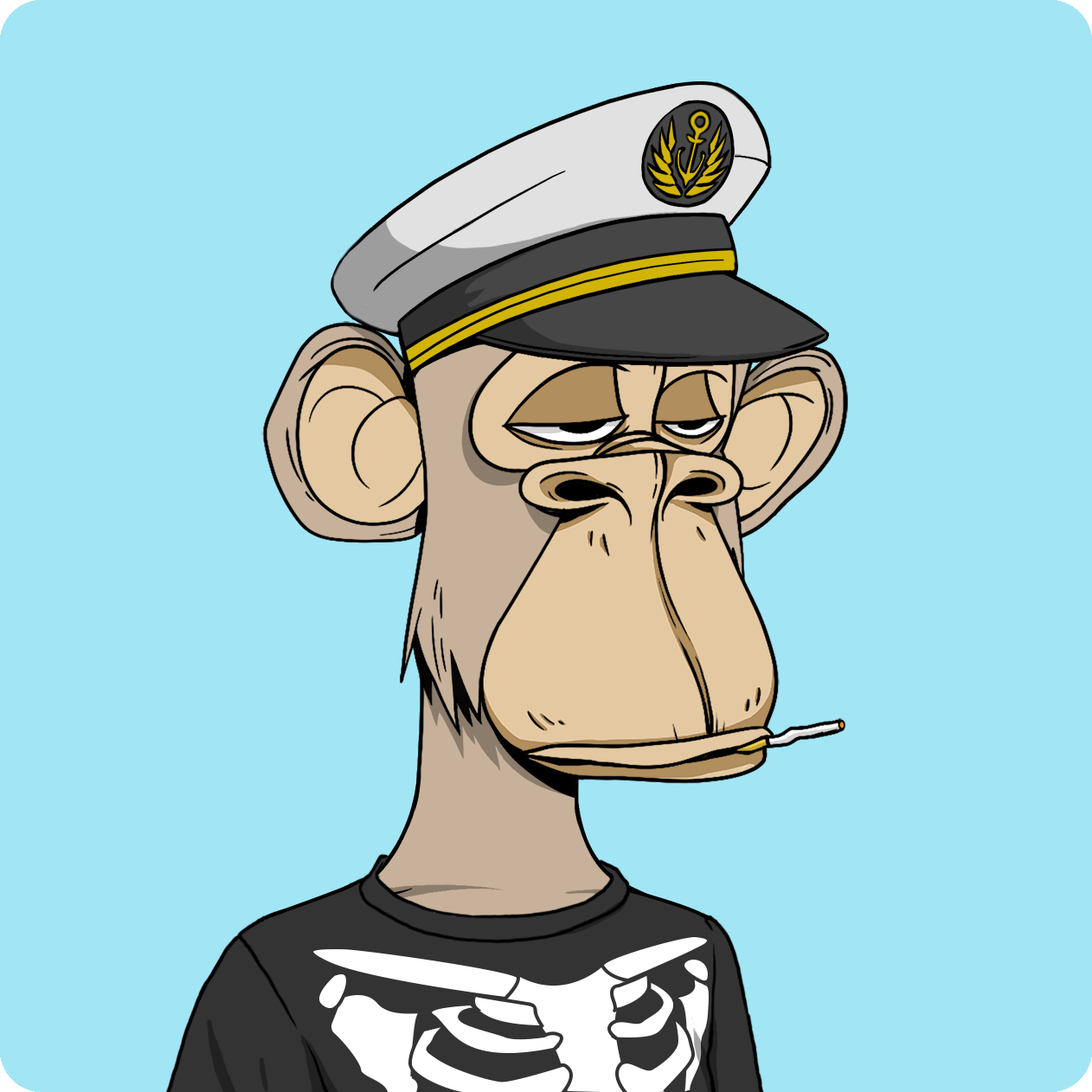Any other Phoebe fans members of the Bored Ape Yacht Club? I snagged one with the skeleton shirt. No idea if the devs are fans though, could be coincidental!