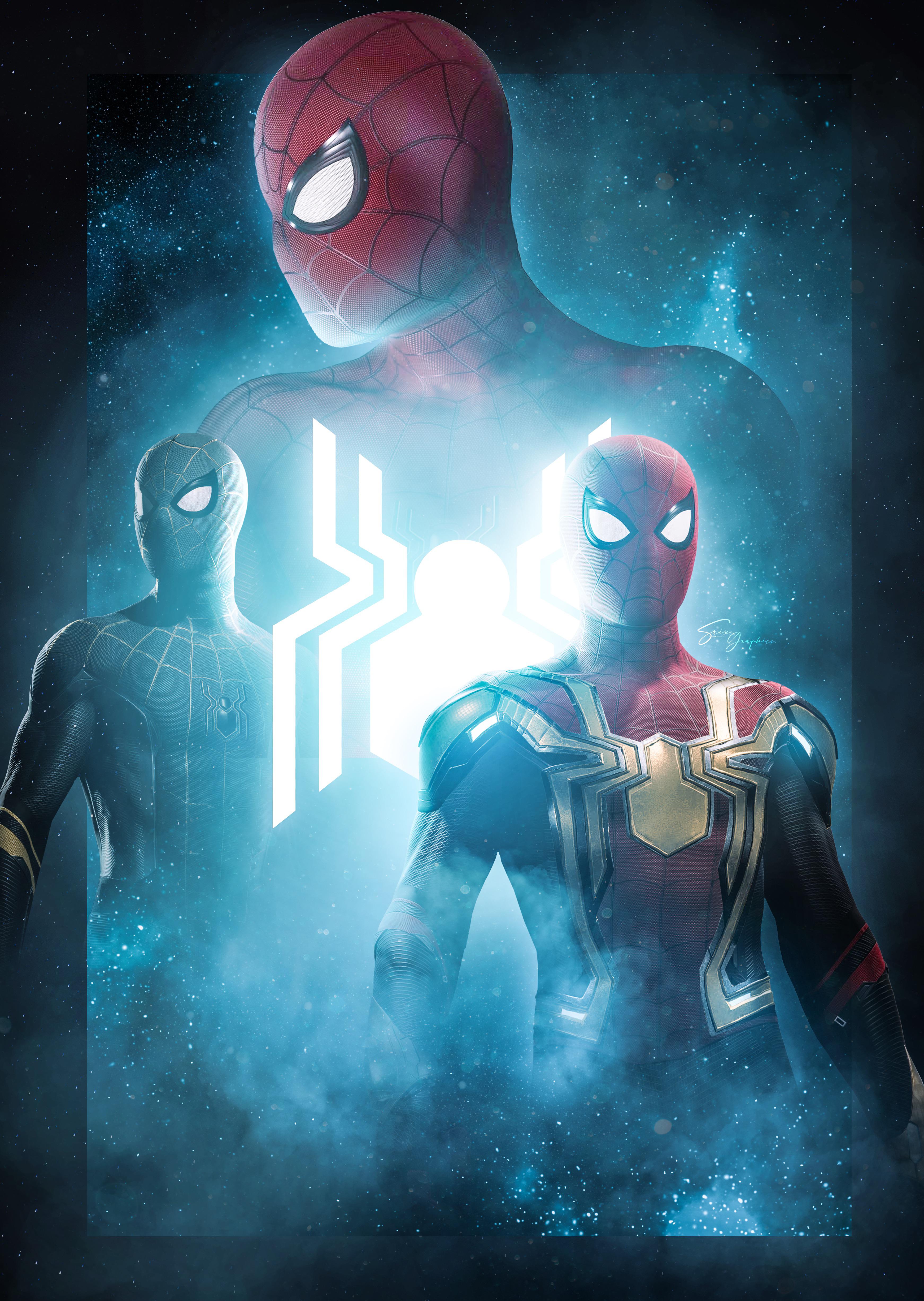 Spider Man NWH Fanart Showcasing The Three Suits We Will See (by Me)