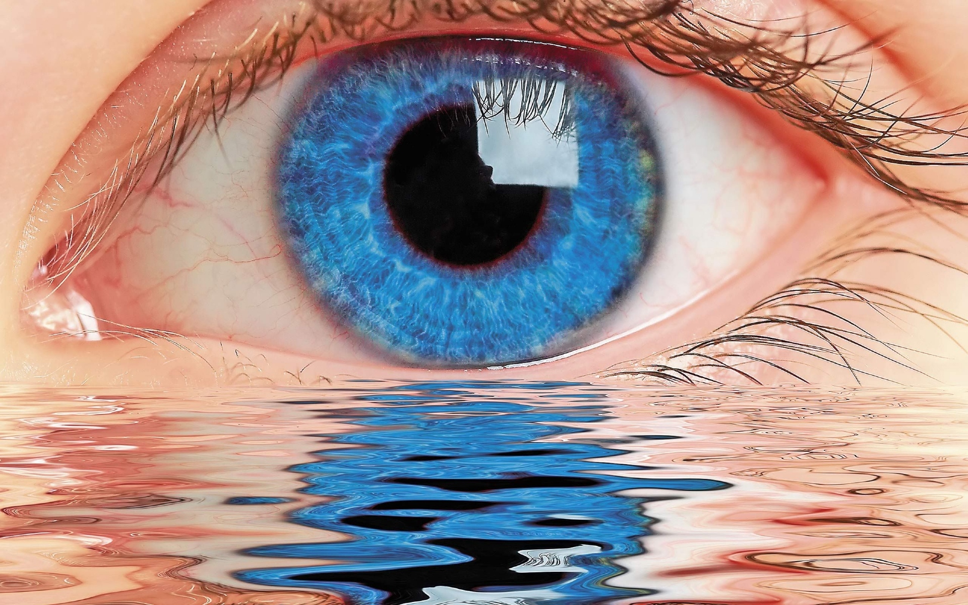 Digital blasphemy, eye, art, wallpaper
