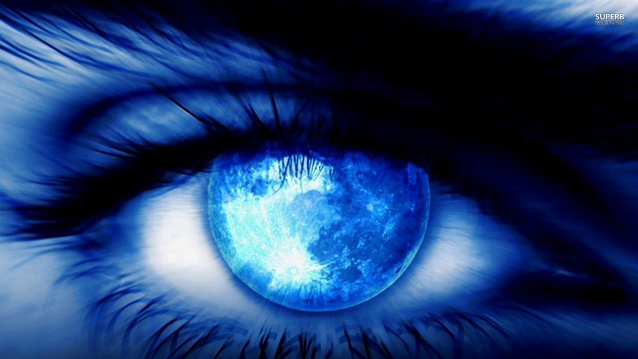 Moon Reflecting In The Eye, Digital Art Wallpaper. Moon Reflecting In The Eye, Digital Art