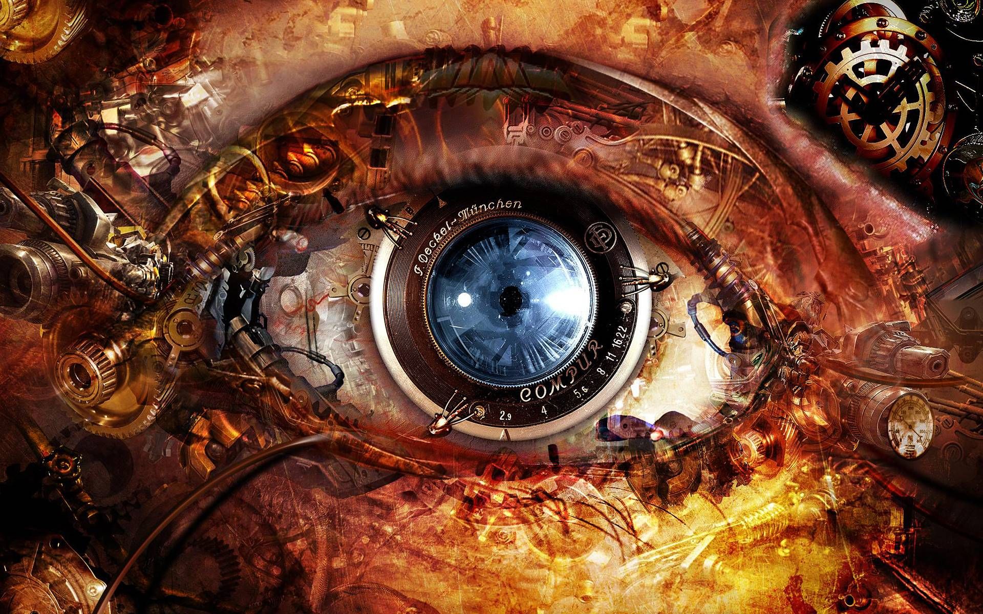 Mechanical Eye. Steampunk wallpaper, Steampunk eye, Eyes wallpaper