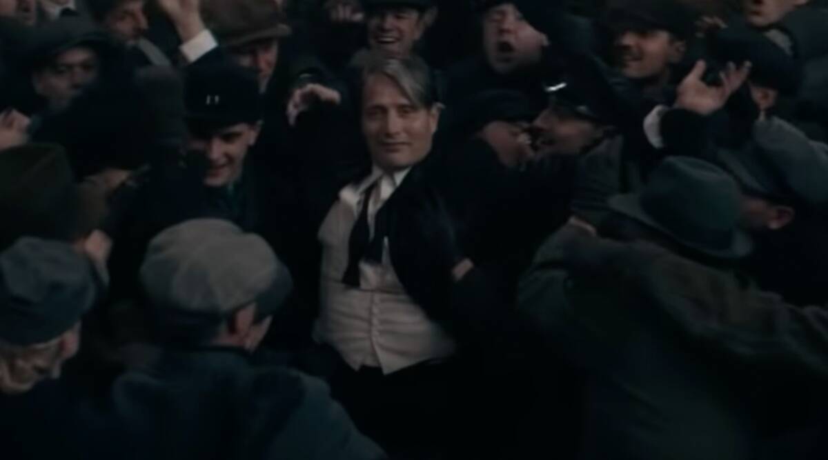 Fantastic Beasts The Secrets of Dumbledore teaser gives a sneak peek of Mads Mikkelsen's Grindelwald. Entertainment News, The Indian Express