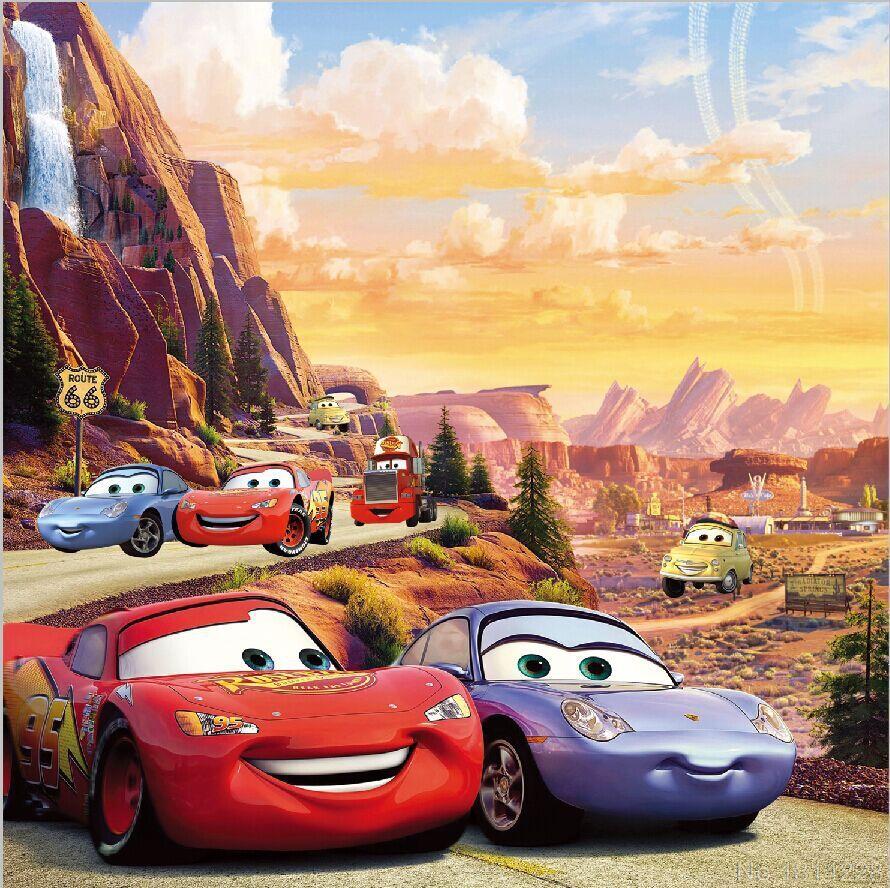 3x5FT McQueen Sally Carrera Route 66 Road Mountain Hills Cars Kids Photography Studio Background Backdrops Vinyl 1x1.5m. backdrop wallpaper. vinyl tree wall artbackdrop design