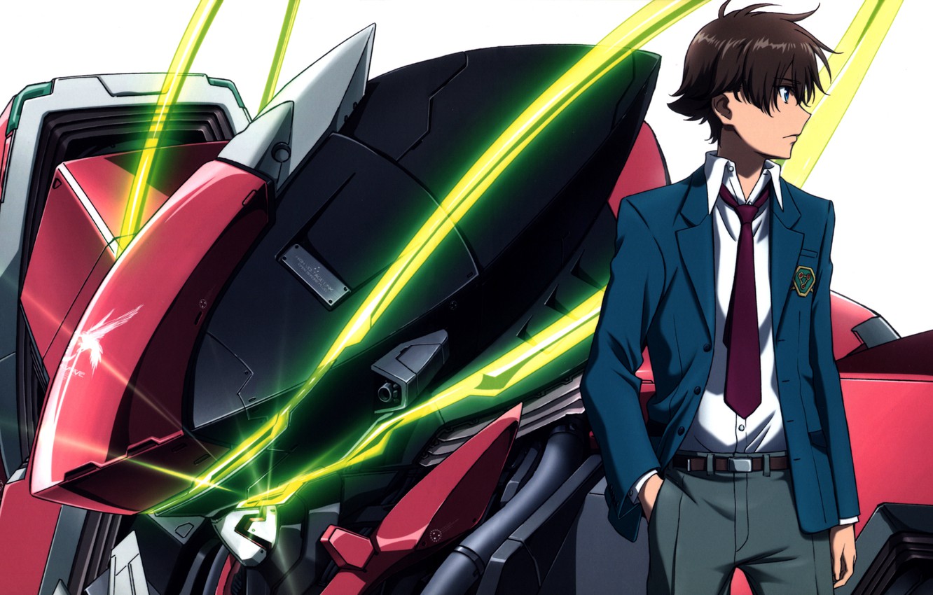 Wallpaper tie, combat robot, kakumeiki valvrave, haruto tokishima, student image for desktop, section прочее