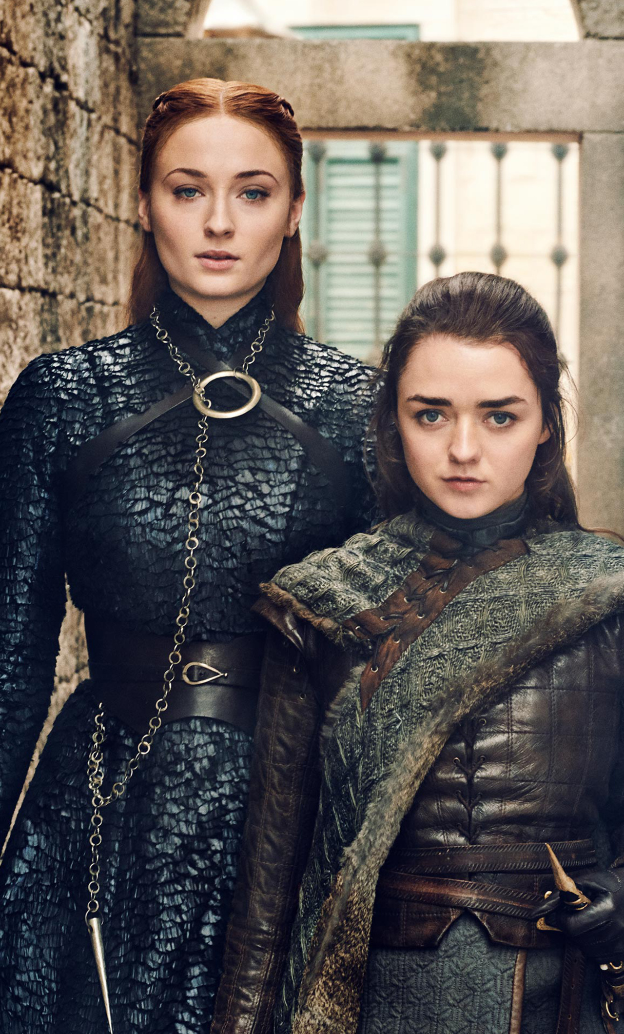 Sansa And Arya Stark Game Of Thrones Season 8 iPhone HD 4k Wallpaper, Image, Background, Photo and Picture