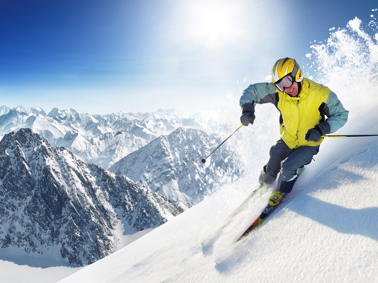 ski wallpaper, skier, snow, ski, ski helmet, ski equipment