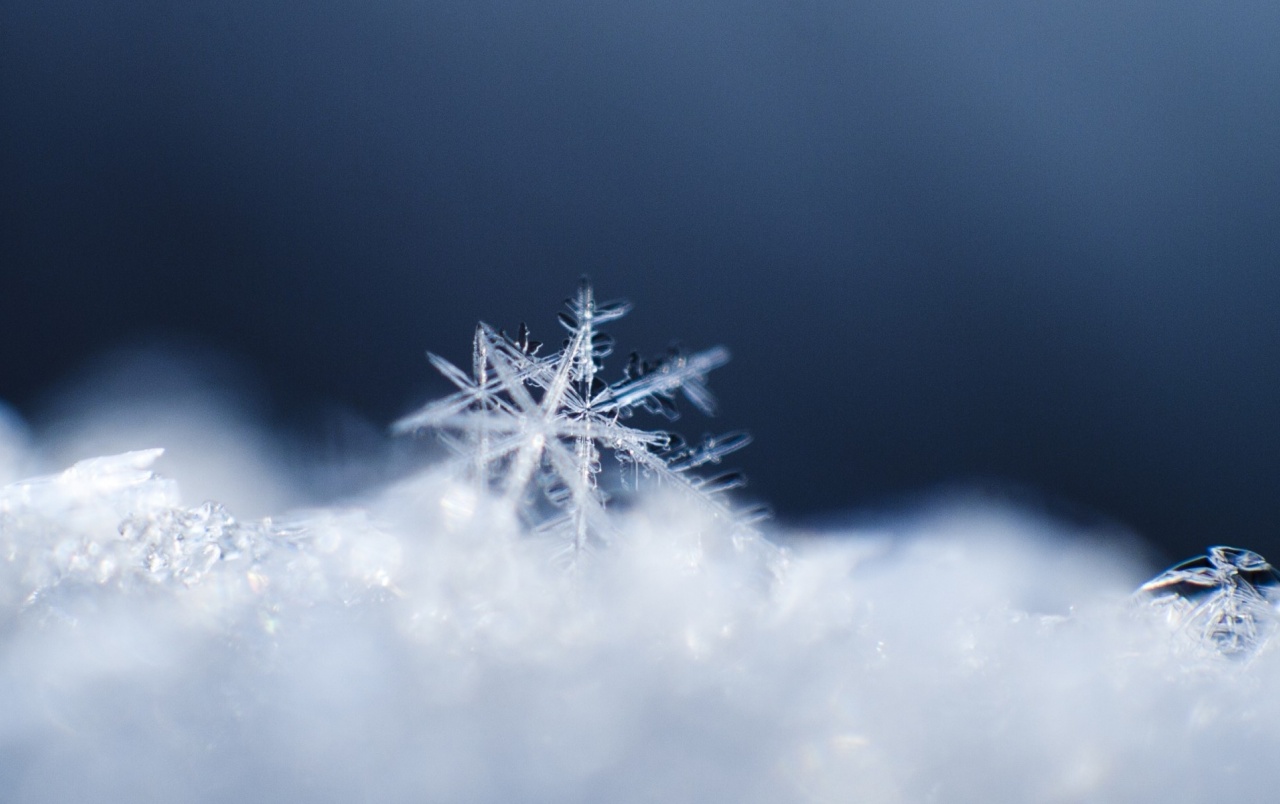 Snowflake Macro wallpaper. Snowflake Macro