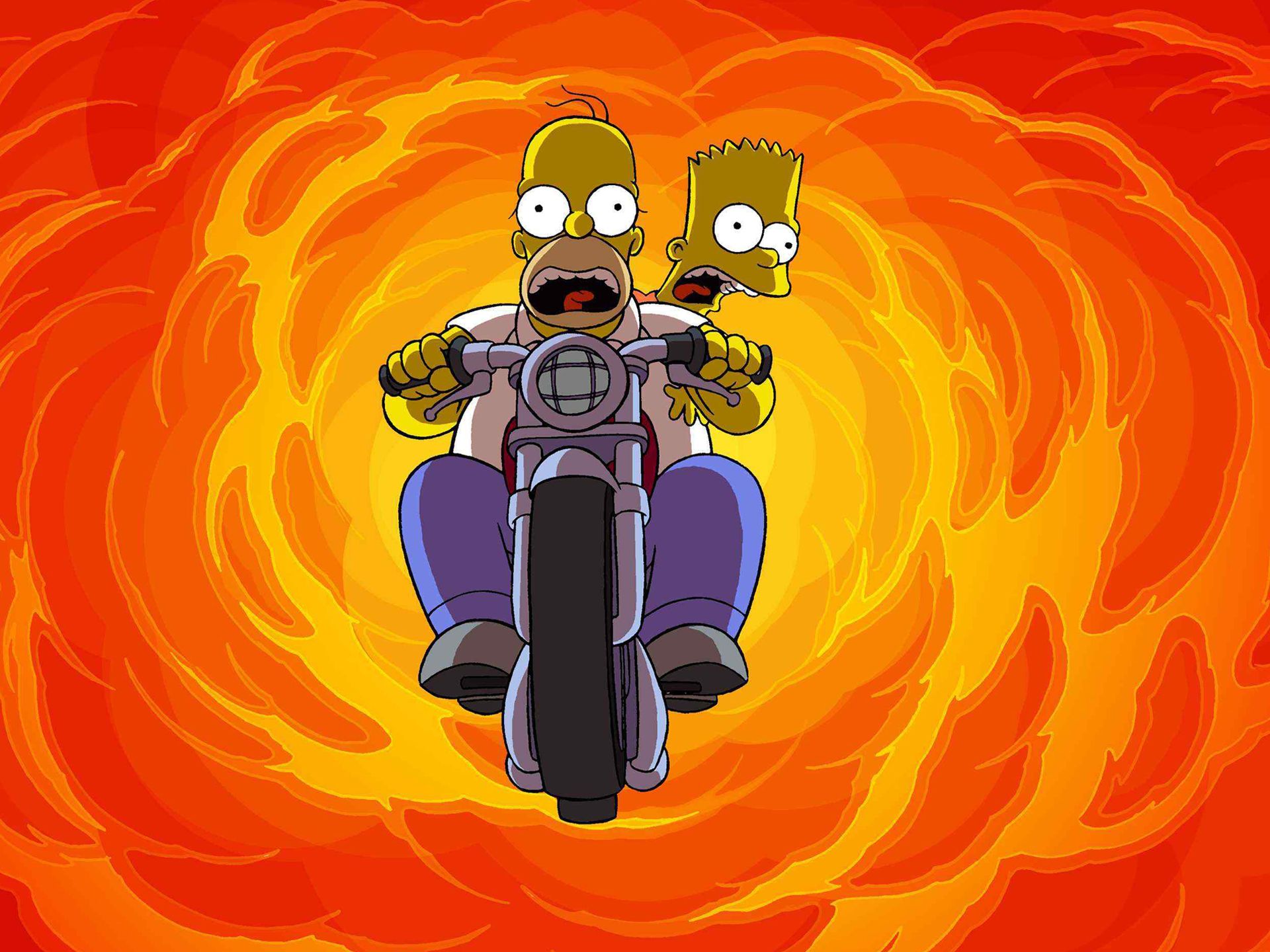 Bart Simpson Homer Simpson HD Wallpaper