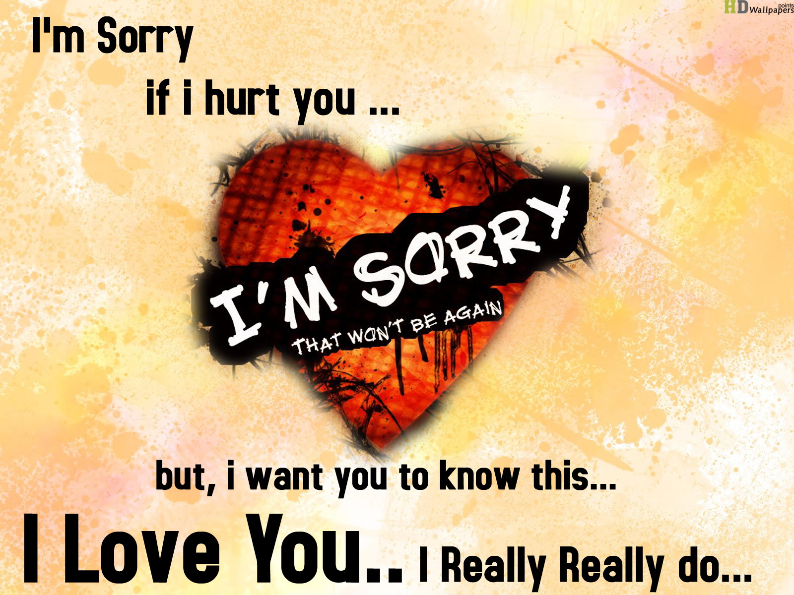 I'm Sorry Wallpaper