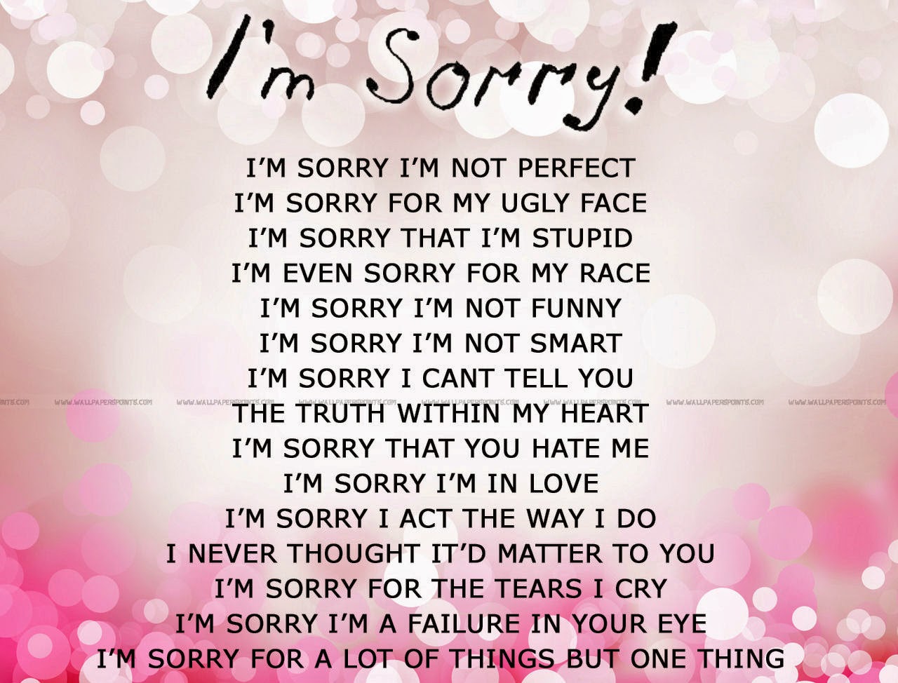 Im Sorry For Being Me Quotes. 