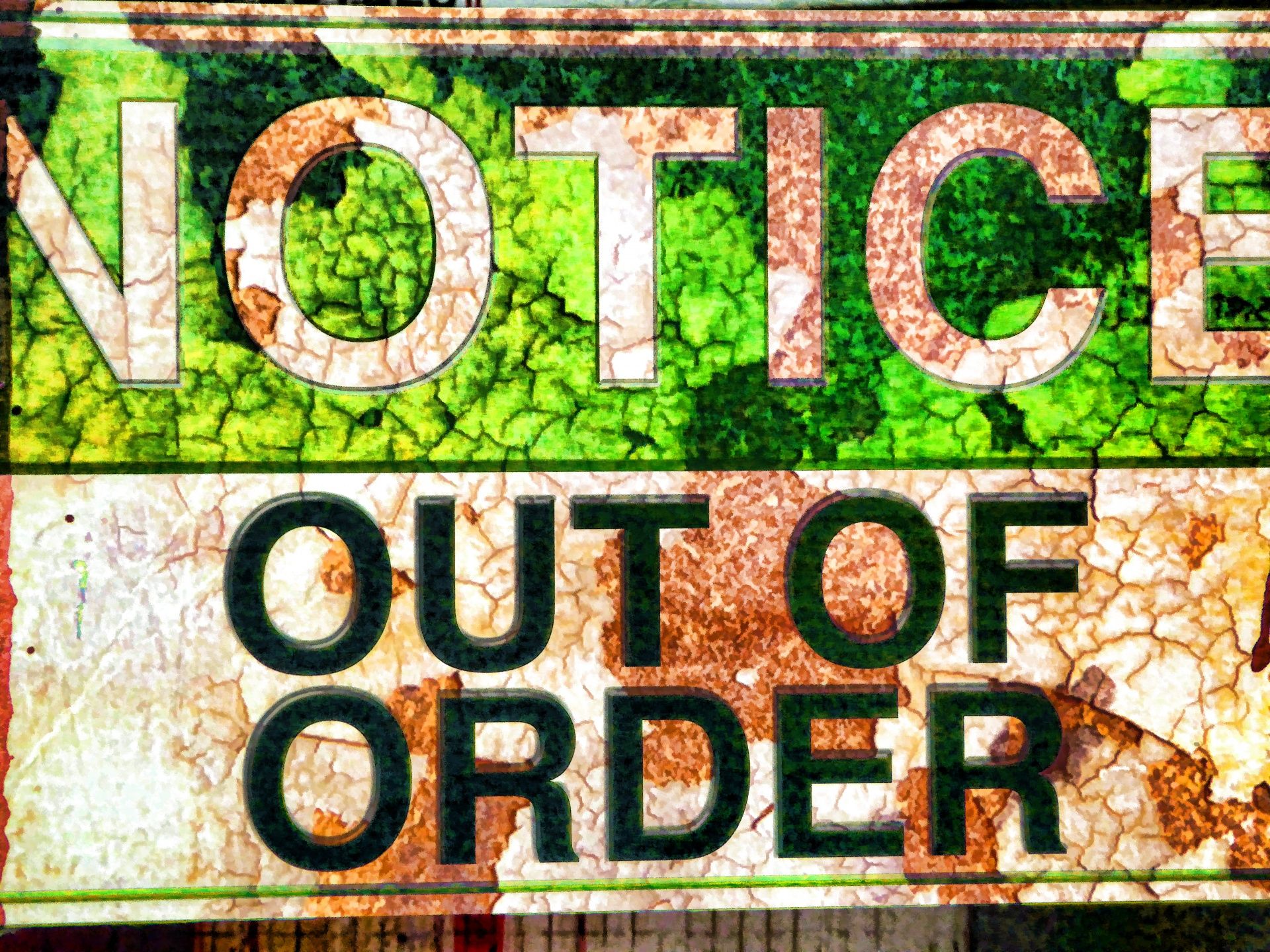 Grunge Out Of Order Sign. One of over 14,0000 *FREE* beautiful autumn and fall image, photo, b. Out of order sign, Free image for blogs, Free background image