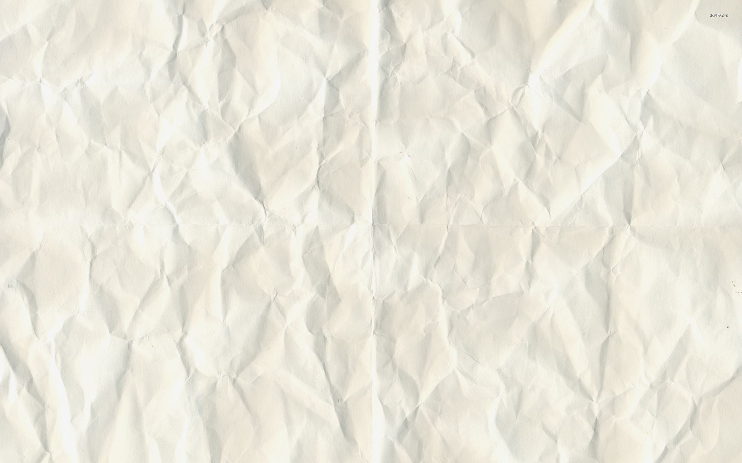 White crumpled paper, texture, pattern, abstract, 2560x1600 HD