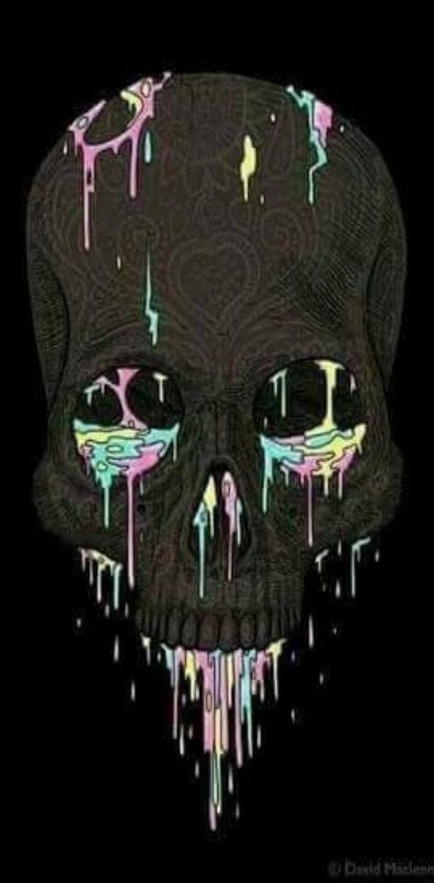 Rainbow Skull wallpaper