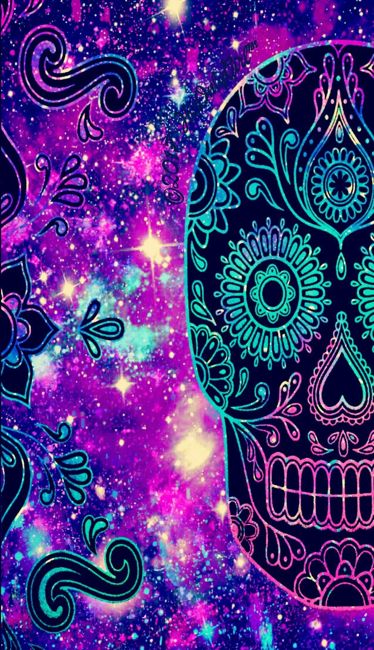 Colorful Skull Wallpaper Free Colorful Skull Background