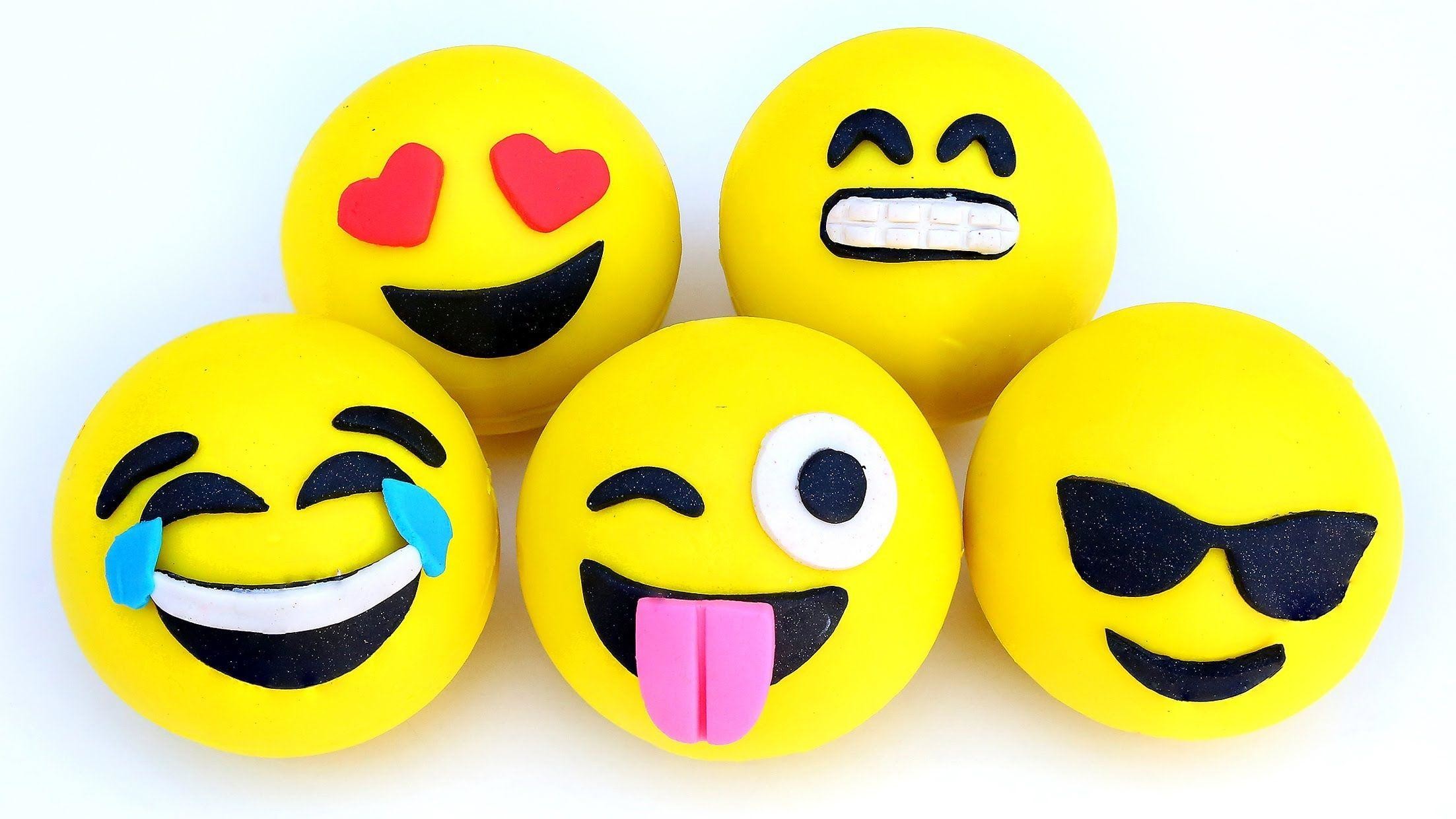 2205x1240, Surprised Face Emoji Wallpaper Picture Smile Day