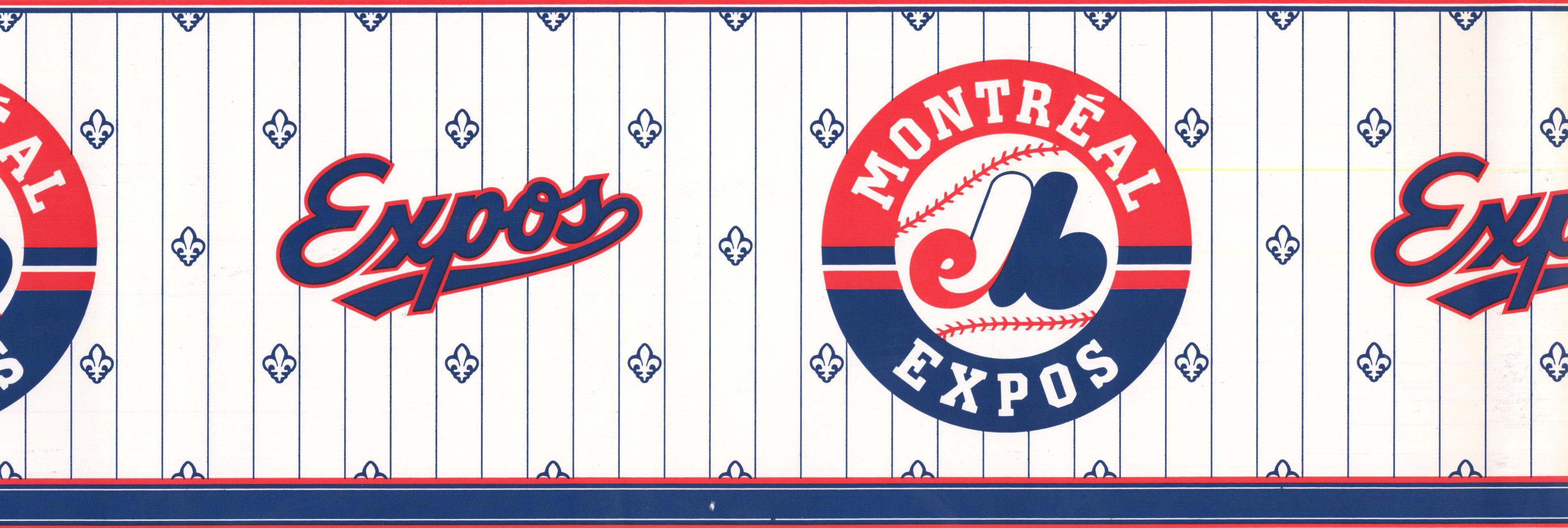 RetroArt Montreal Expos Fan Baseball 15' L x 6 W Wallpaper Border