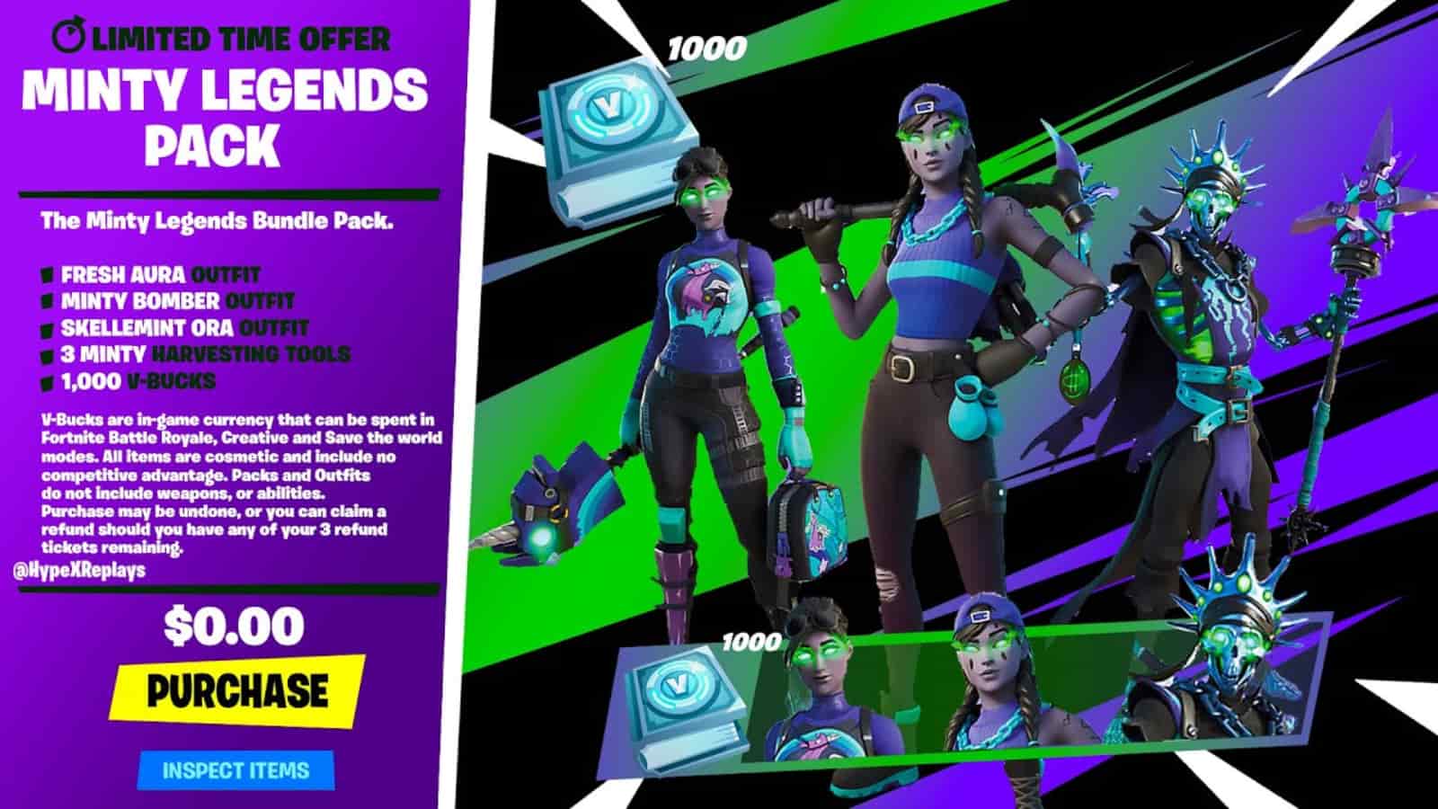 Fortnite Minty Legends Pack: New outfits release date and items in Season 8 FirstSportz